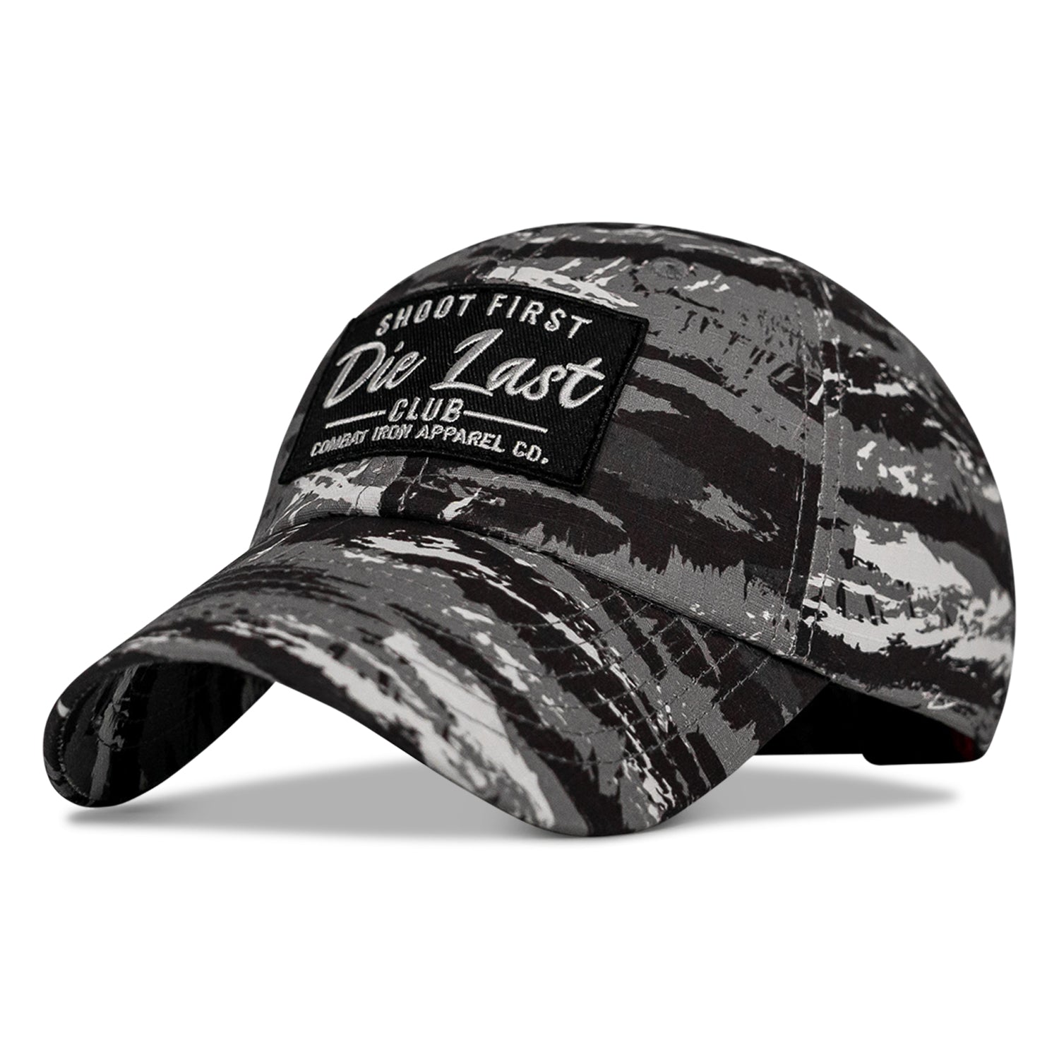 Shoot First. Die Last. Club Patch Low Profile Ripstop Flex Hat