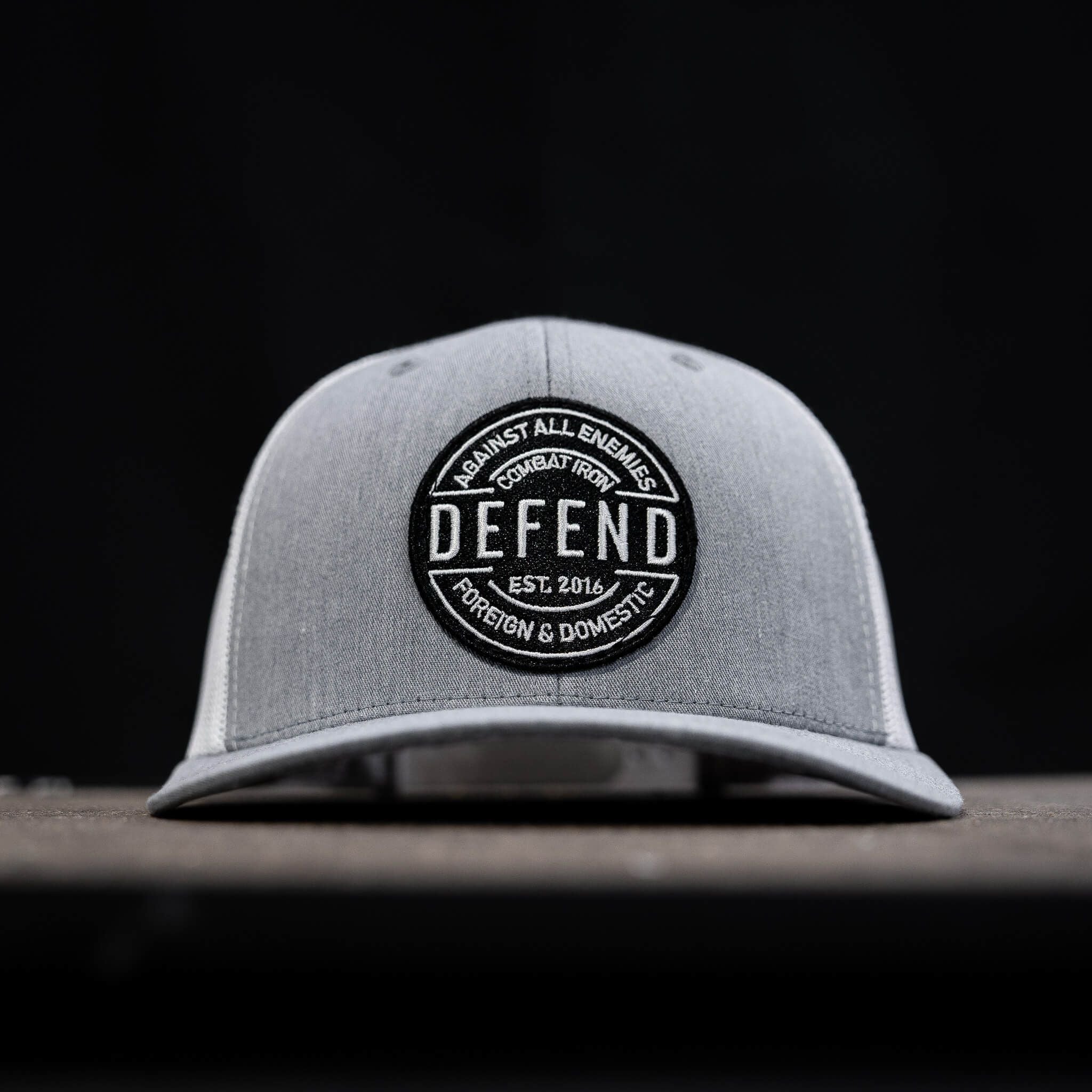 Defend Against All Enemies Foreign and Domestic Mid-Profile Mesh Snapback Hat