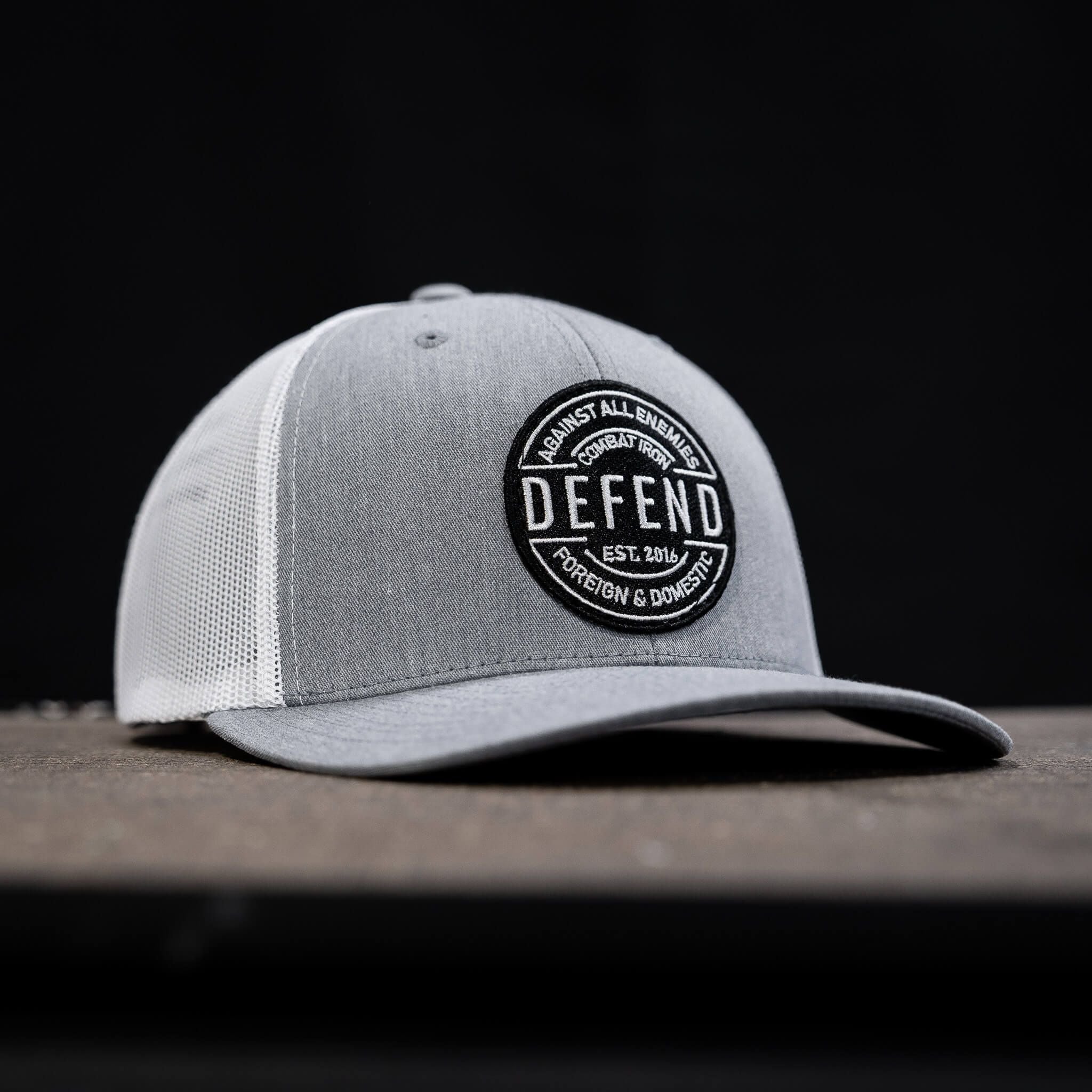 Defend Against All Enemies Foreign and Domestic Mid-Profile Mesh Snapback Hat