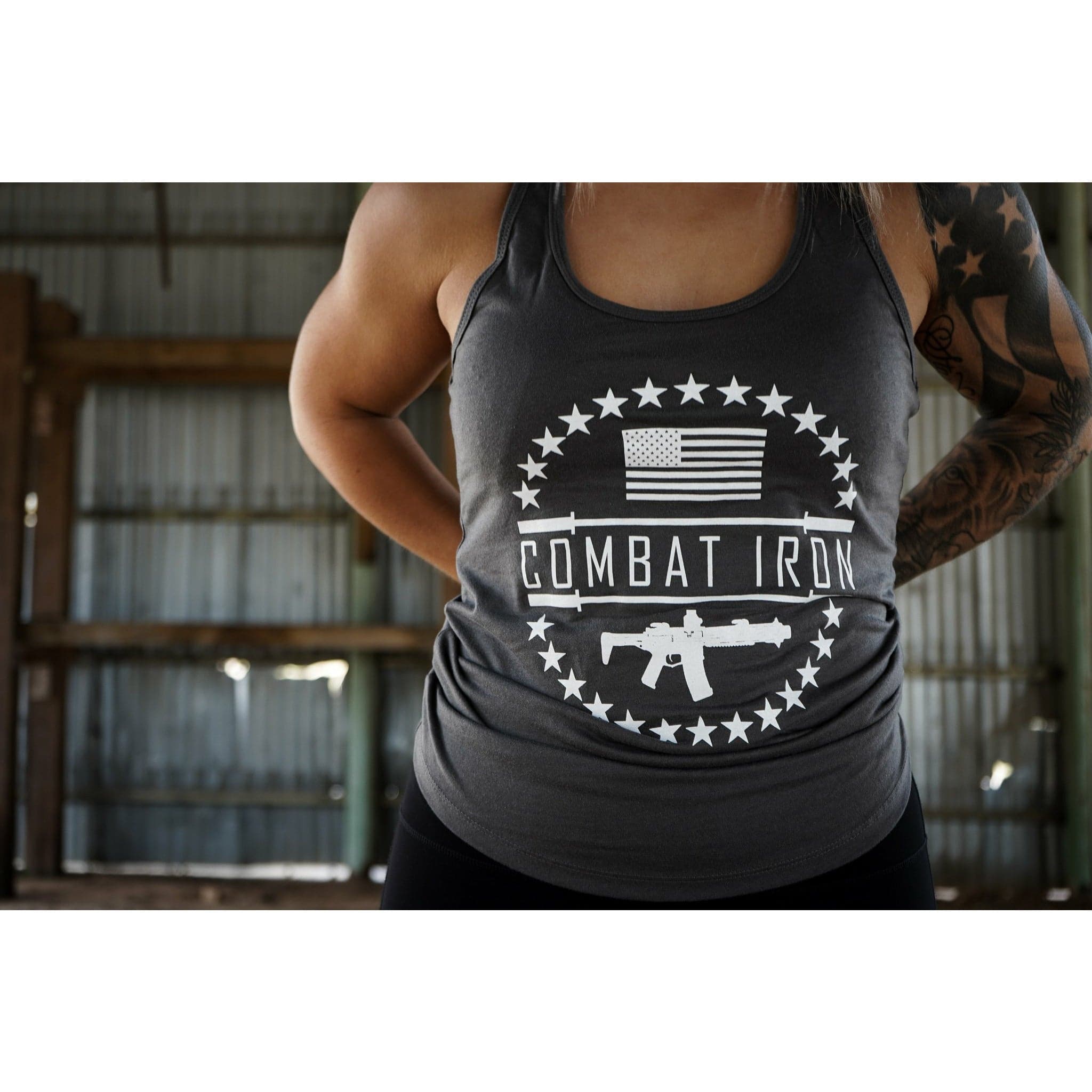 Original Combat Iron Branded Woman's Tank Top