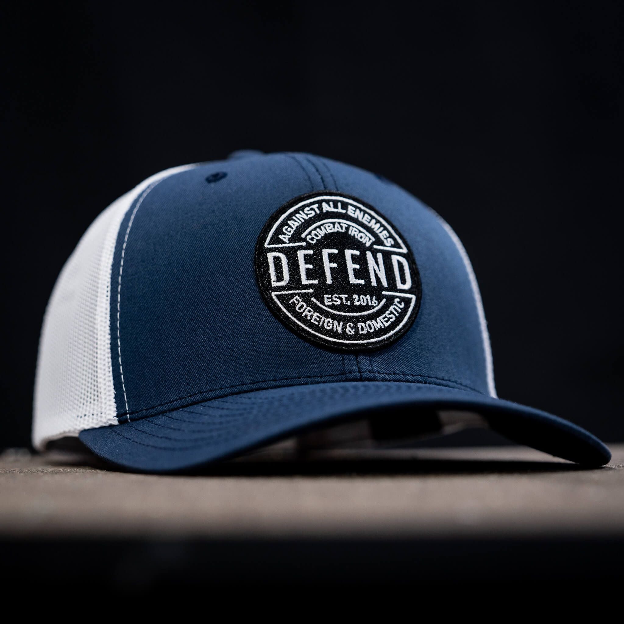 Defend Against All Enemies Foreign and Domestic Mid-Profile Mesh Snapback Hat