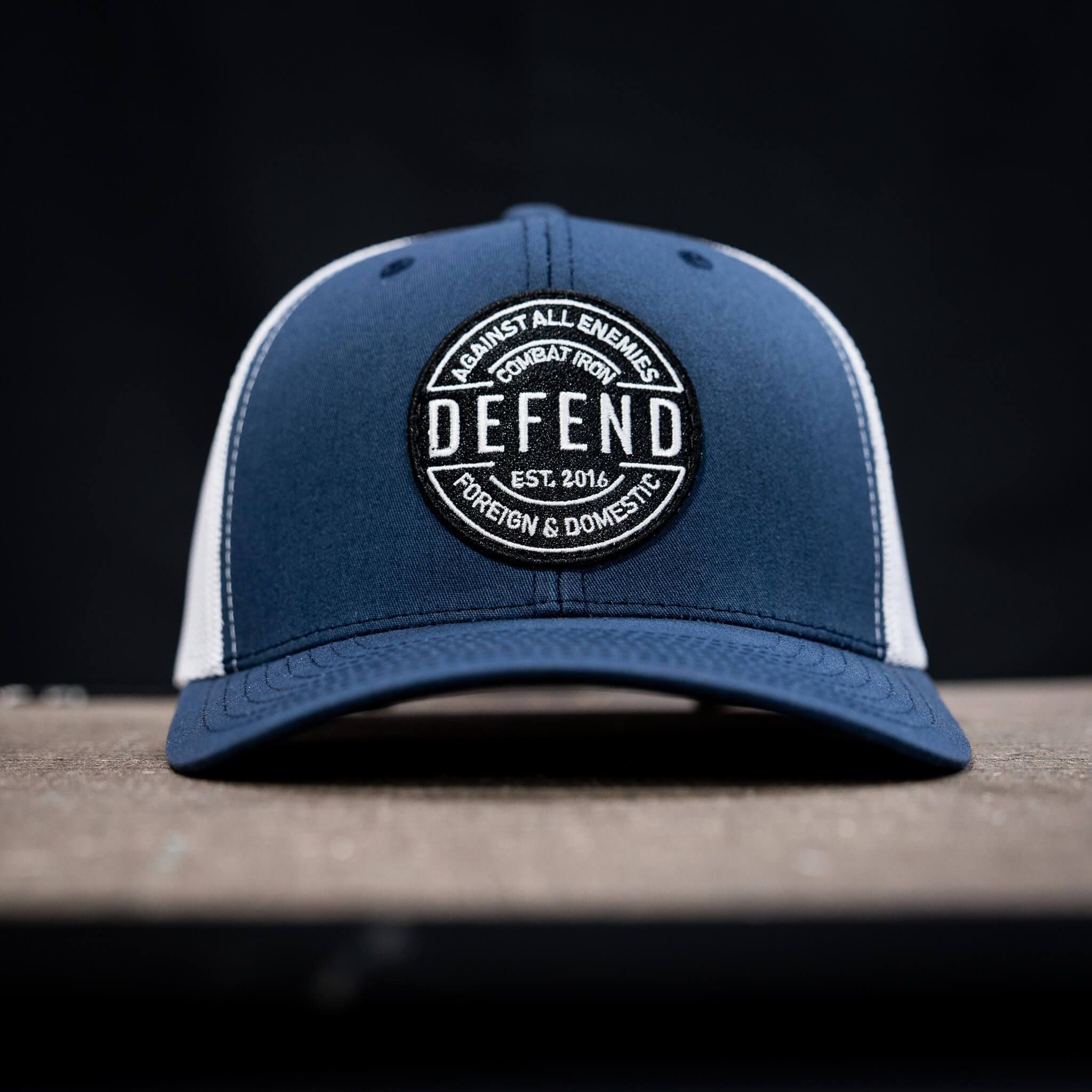 Defend Against All Enemies Foreign and Domestic Mid-Profile Mesh Snapback Hat