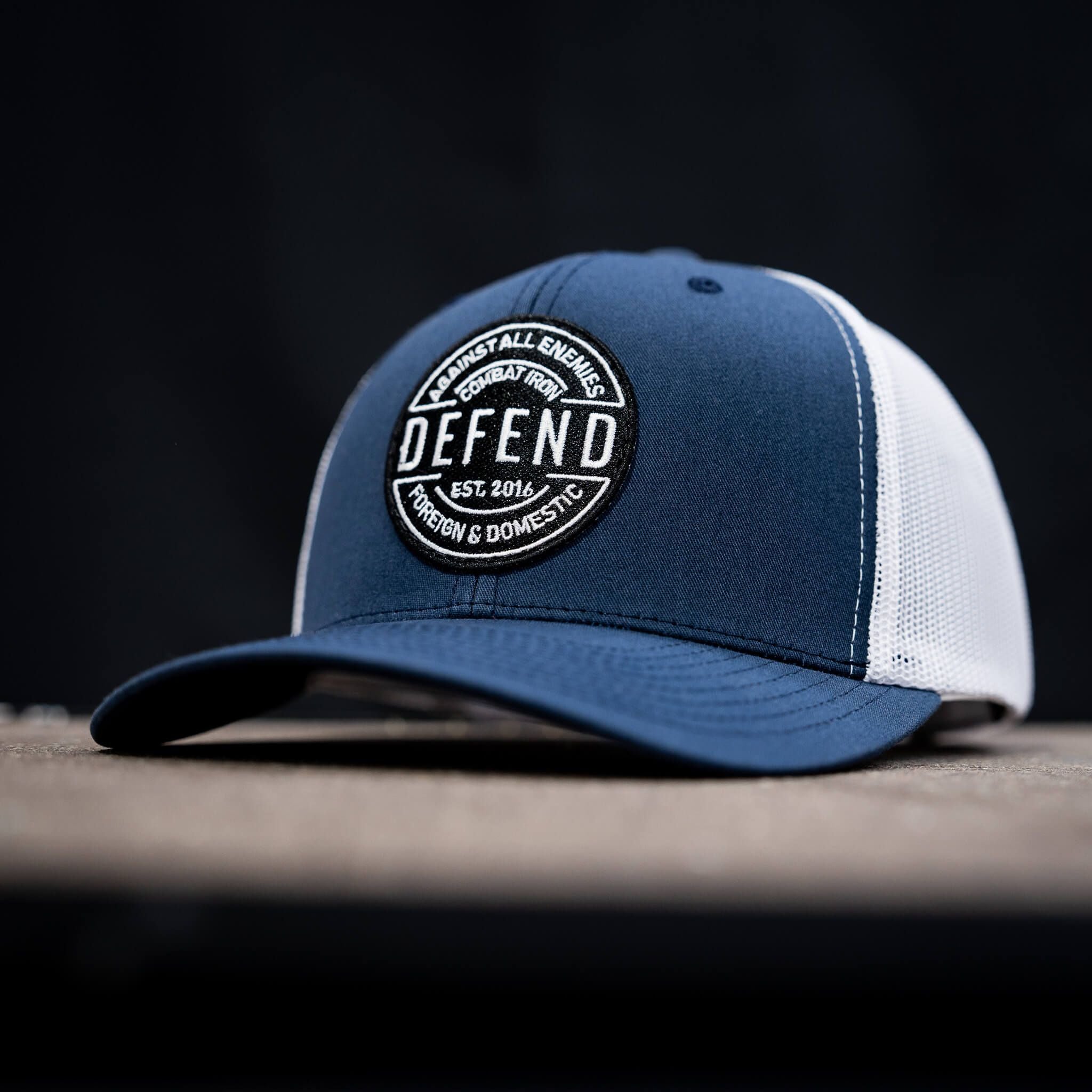 Defend Against All Enemies Foreign and Domestic Mid-Profile Mesh Snapback Hat