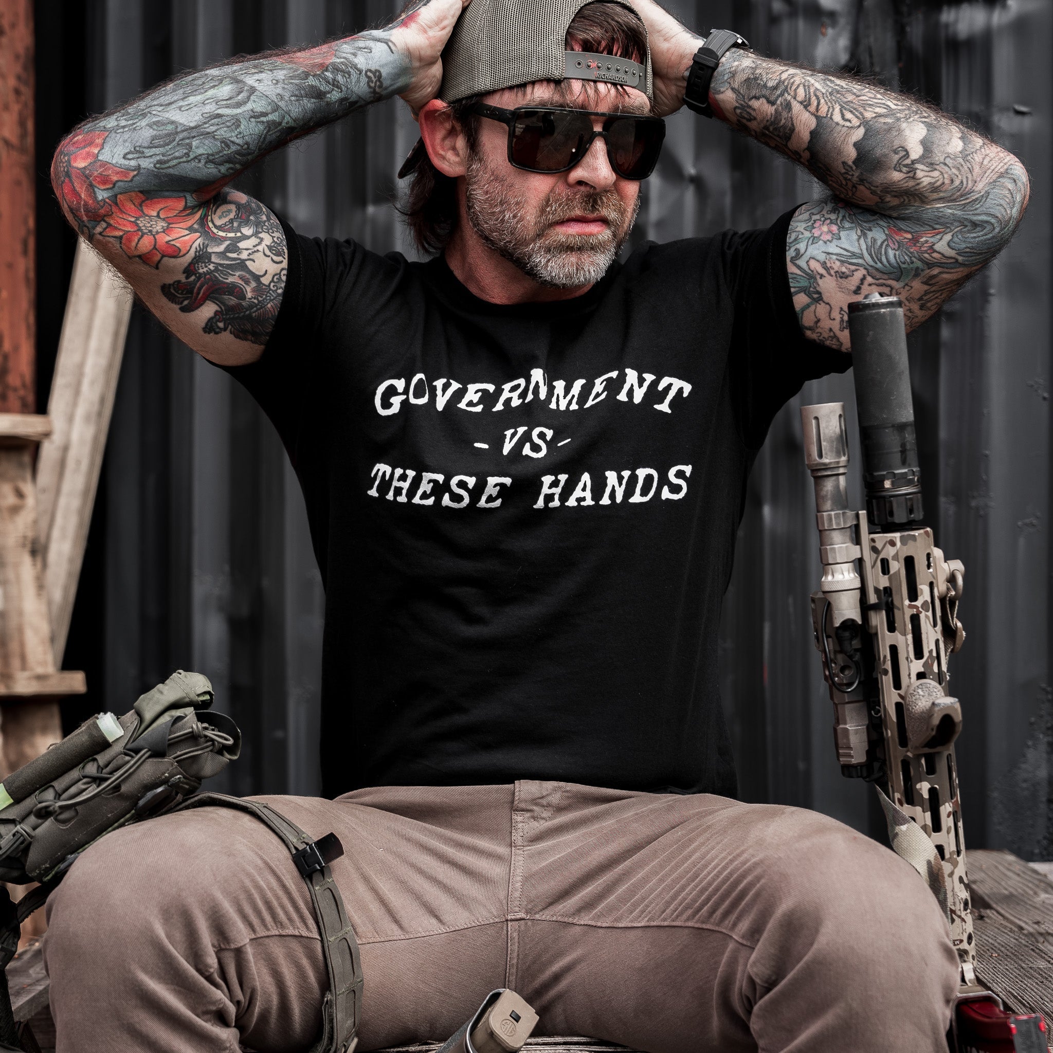 Government -vs- These Hands Men's T-Shirt