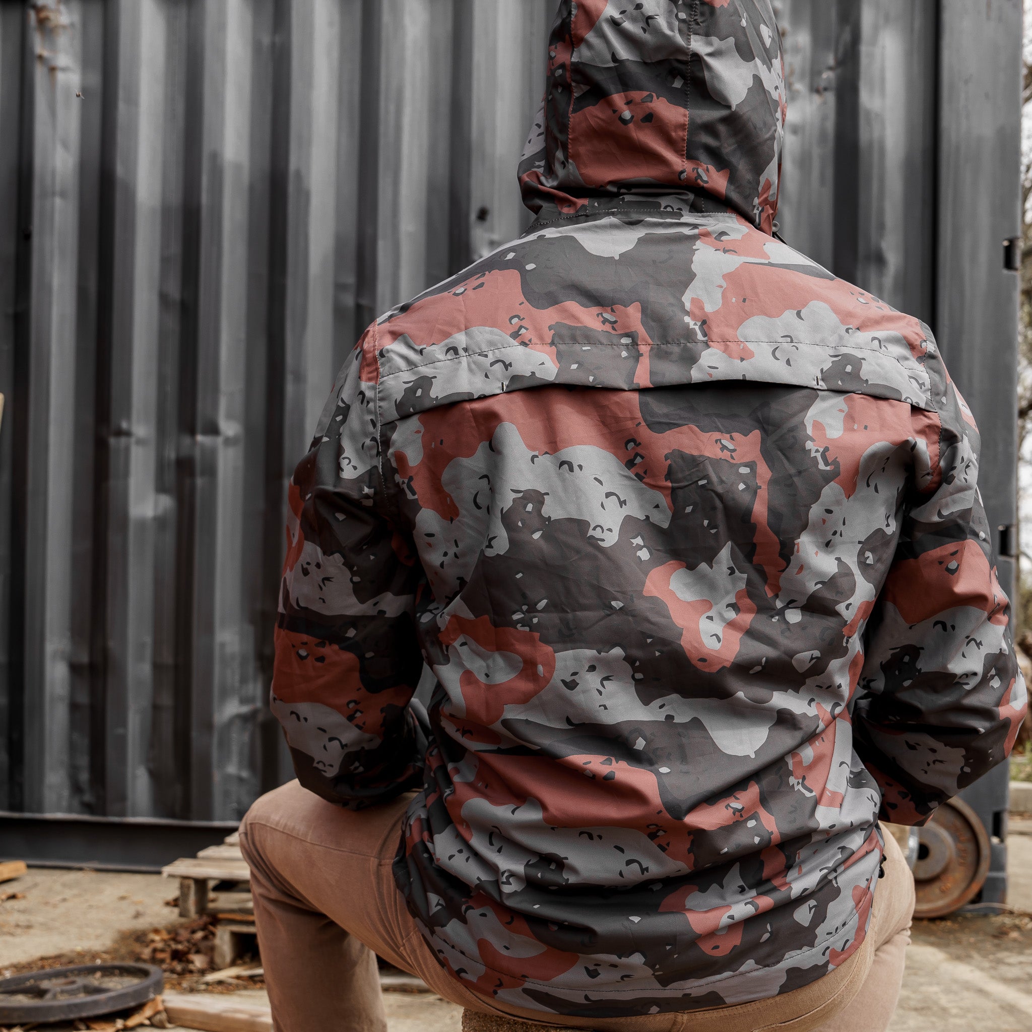Herren wasserdichte Regenjacke V2 | Durchgehender Reißverschluss