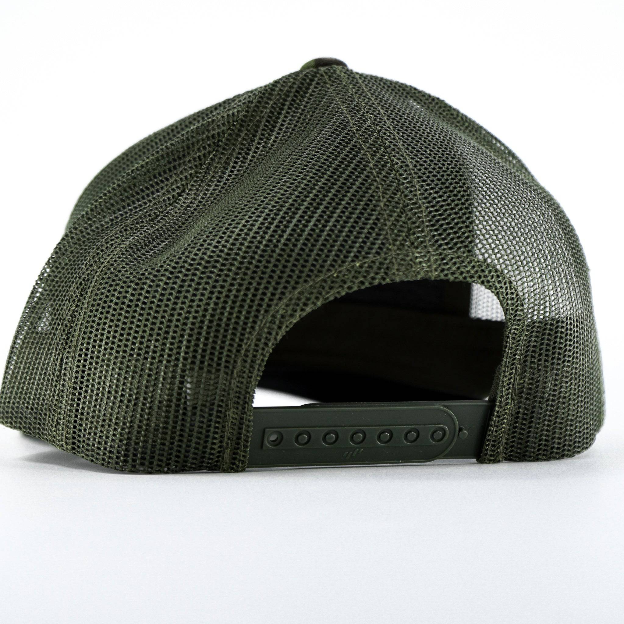 Arched Black Patch Edition Mid-Profile Mesh Snapback Hat