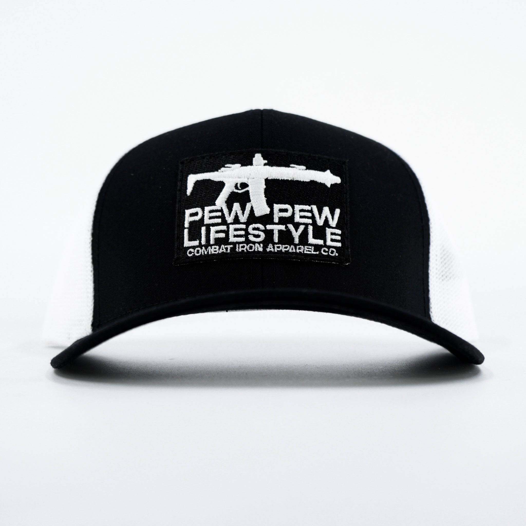 Pew Pew Lifestyle Patch Mid-Profile Mesh Snapback Hat