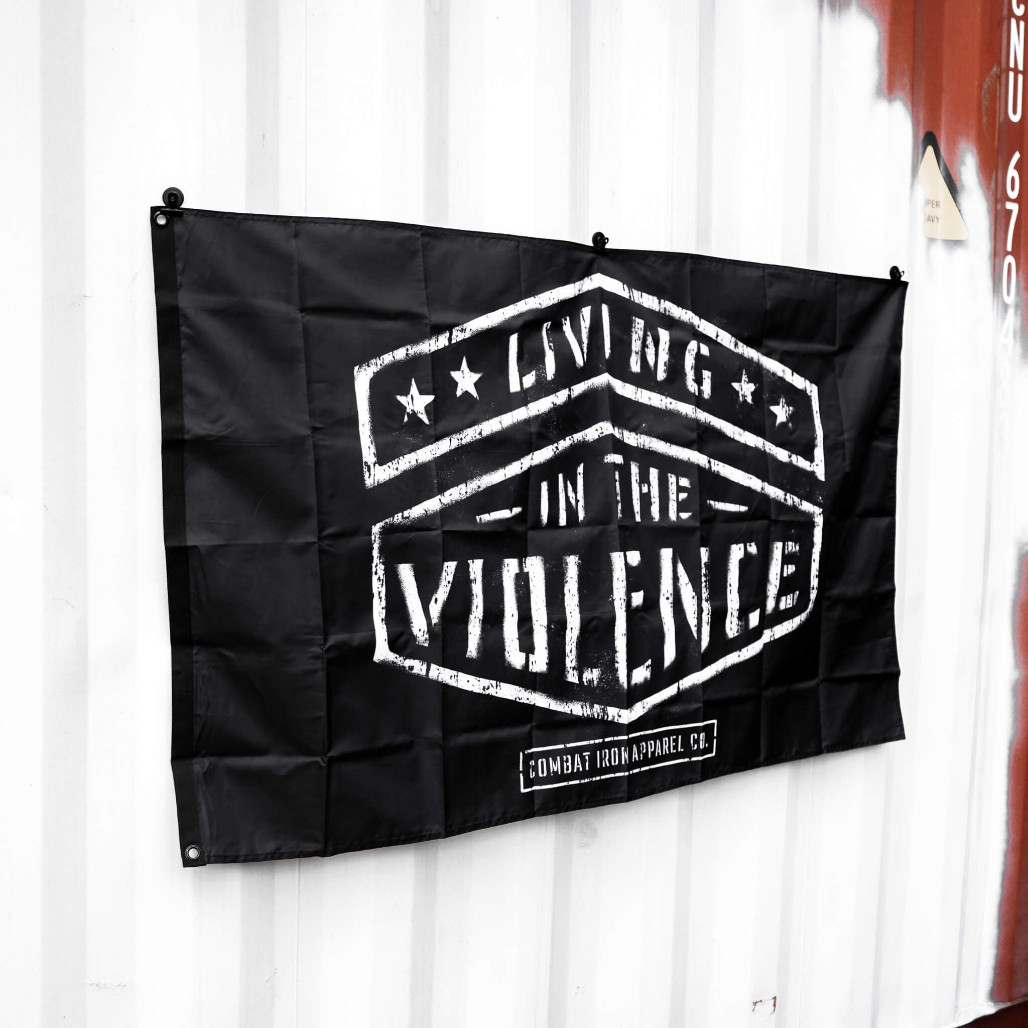 Living In The Violence 3' X 5' Wall Flag