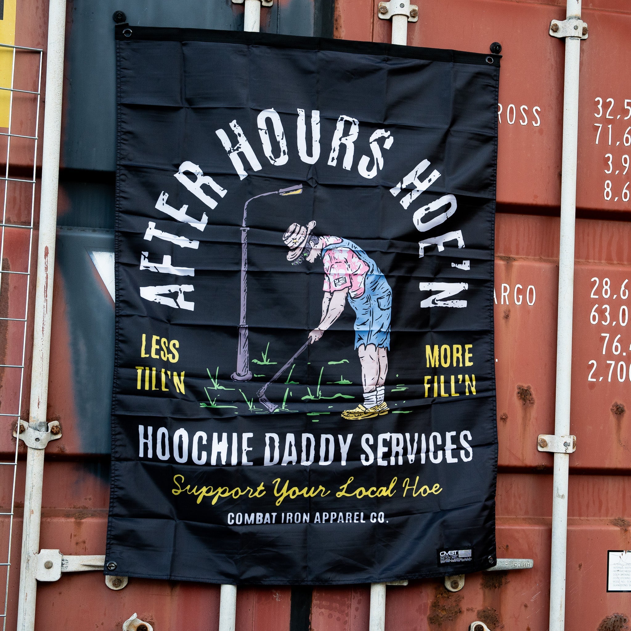 After Hours Hoe'n Hoochie Daddy Services Wall Flag