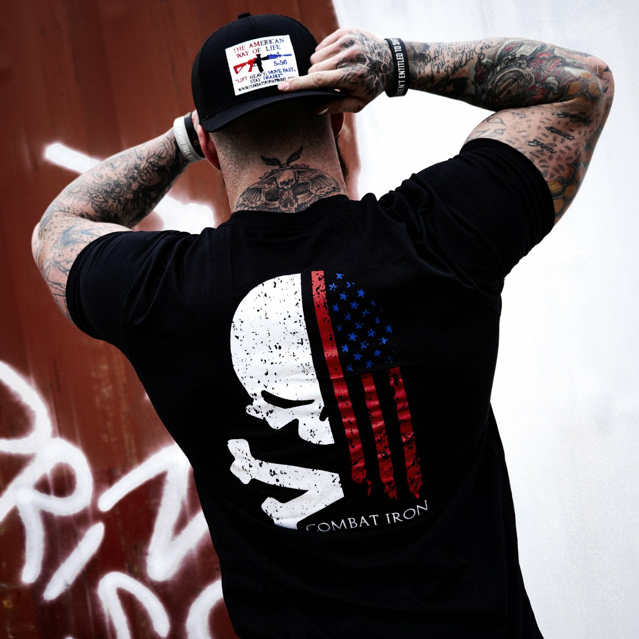 LIBERTY SKULL USA EDITION MEN'S T-SHIRT