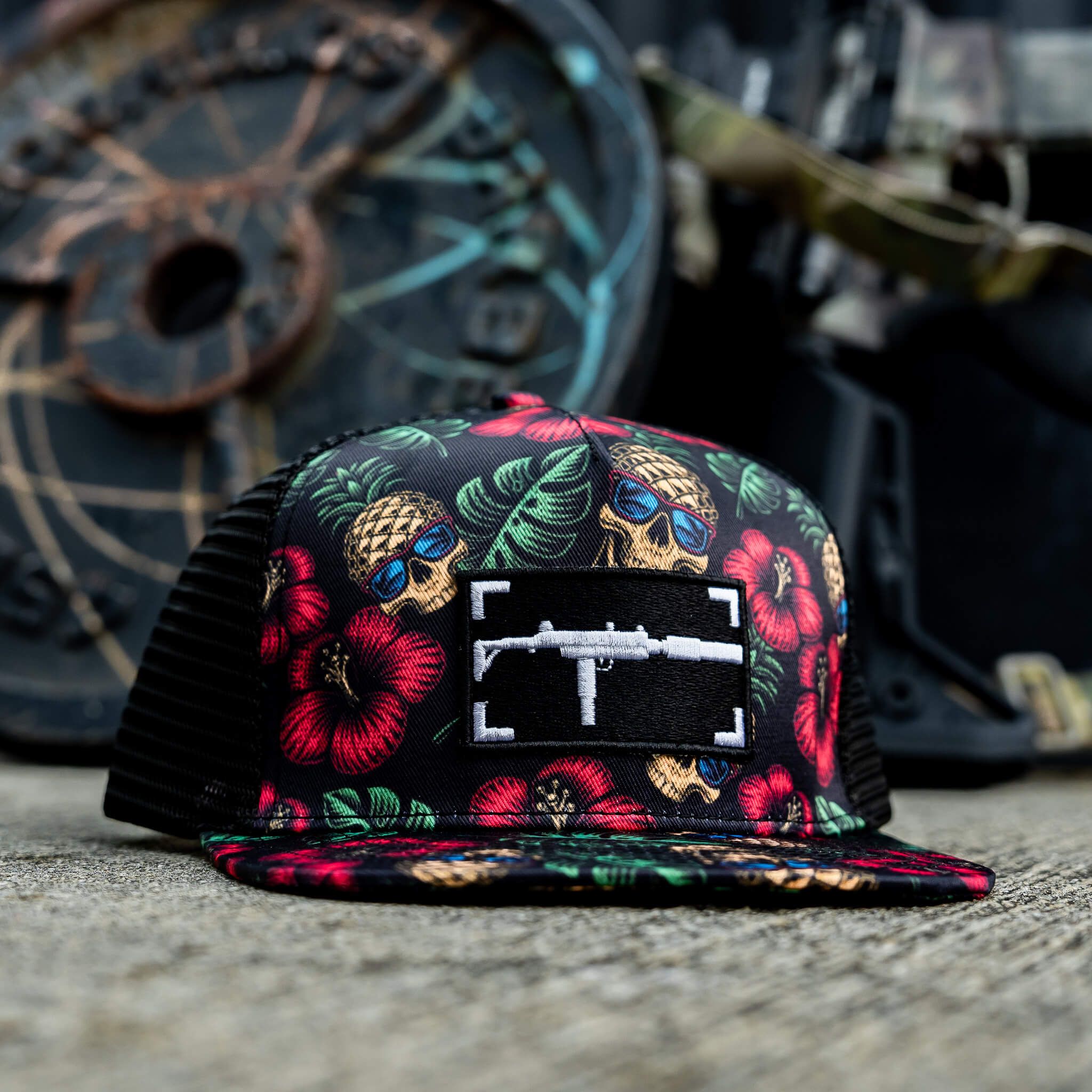 UZI BLACK PINEAPPLE EXPRESS PATCH SNAPBACK HAT