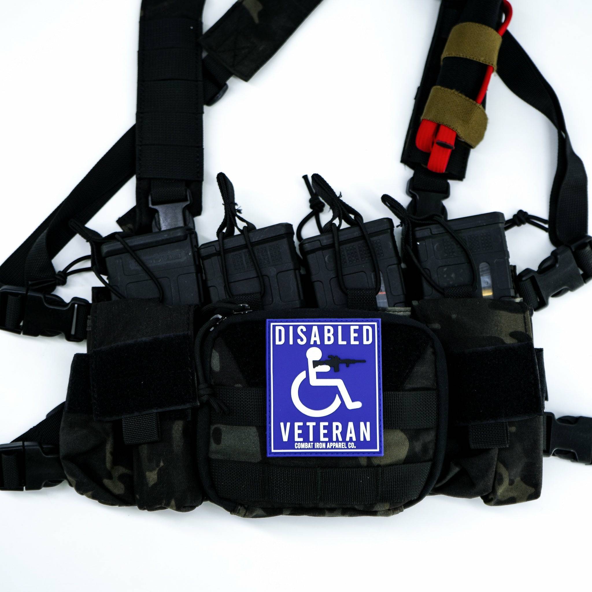 DISABLED VETERAN Handicap Sign PVC Patch