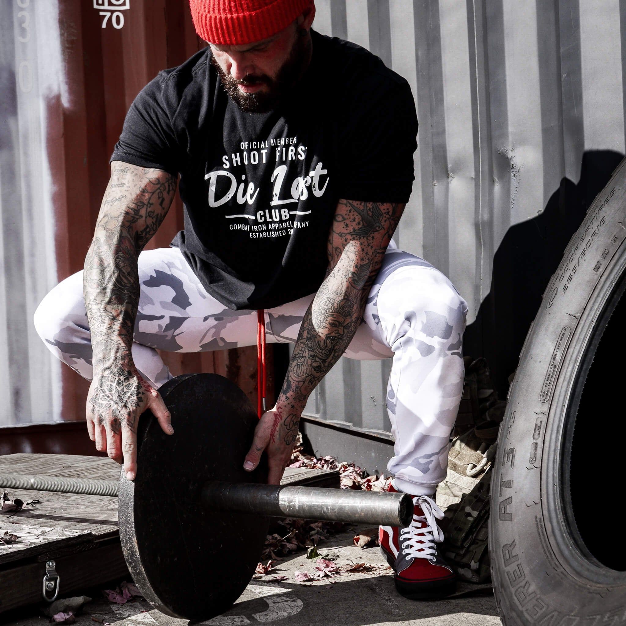 Shoot First. Die Last. Tactical Athlete Club Men's T-Shirt