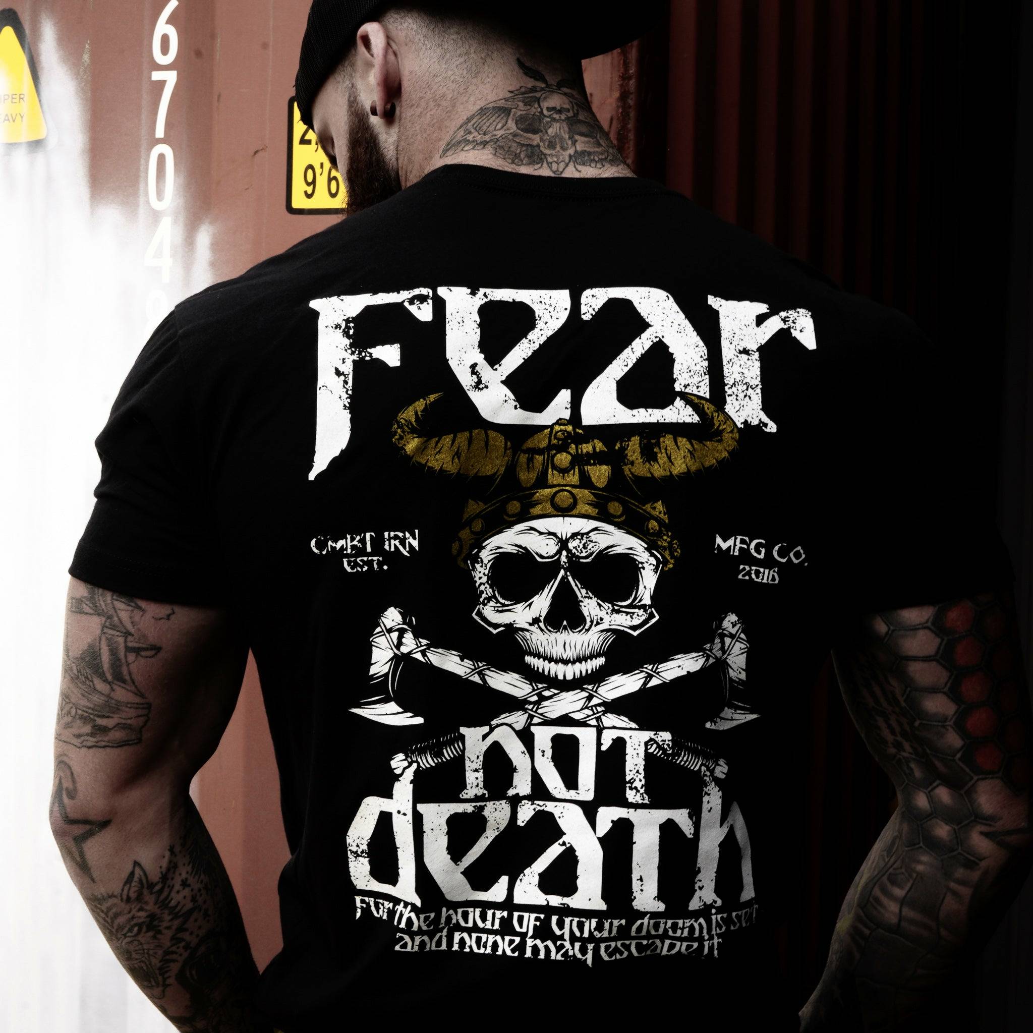 FEAR NOT DEATH, VIKING WARRIOR MEN'S T-SHIRT