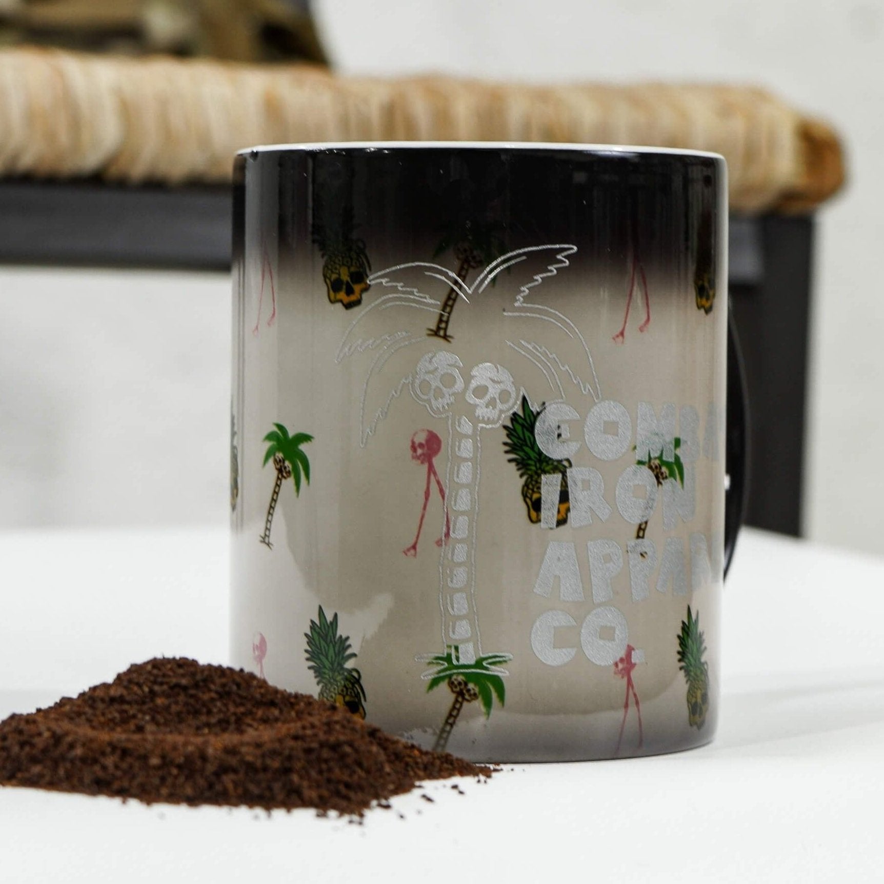 Heat Activated Patterned Changing Coffee Cup