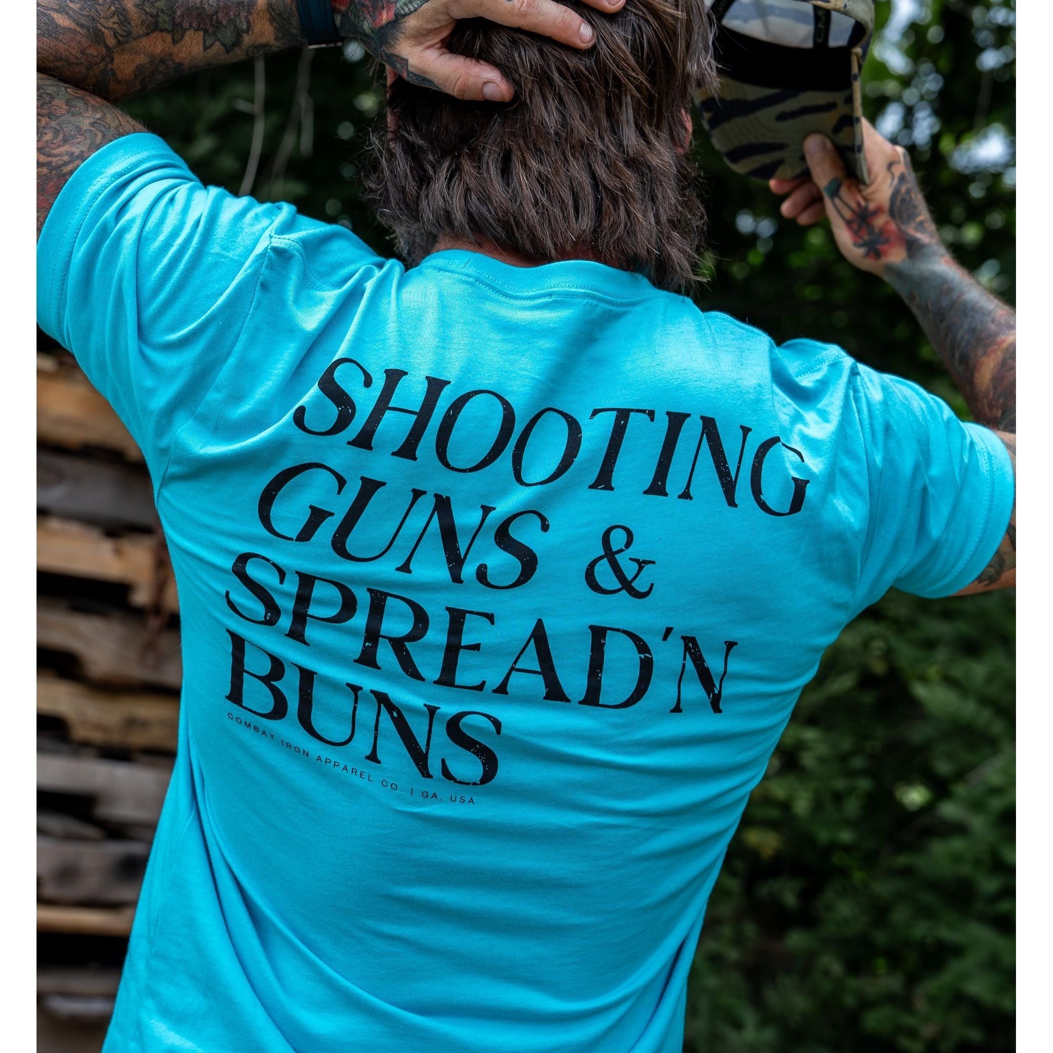 Shooting Guns & Spread'n Buns Men's T-Shirt