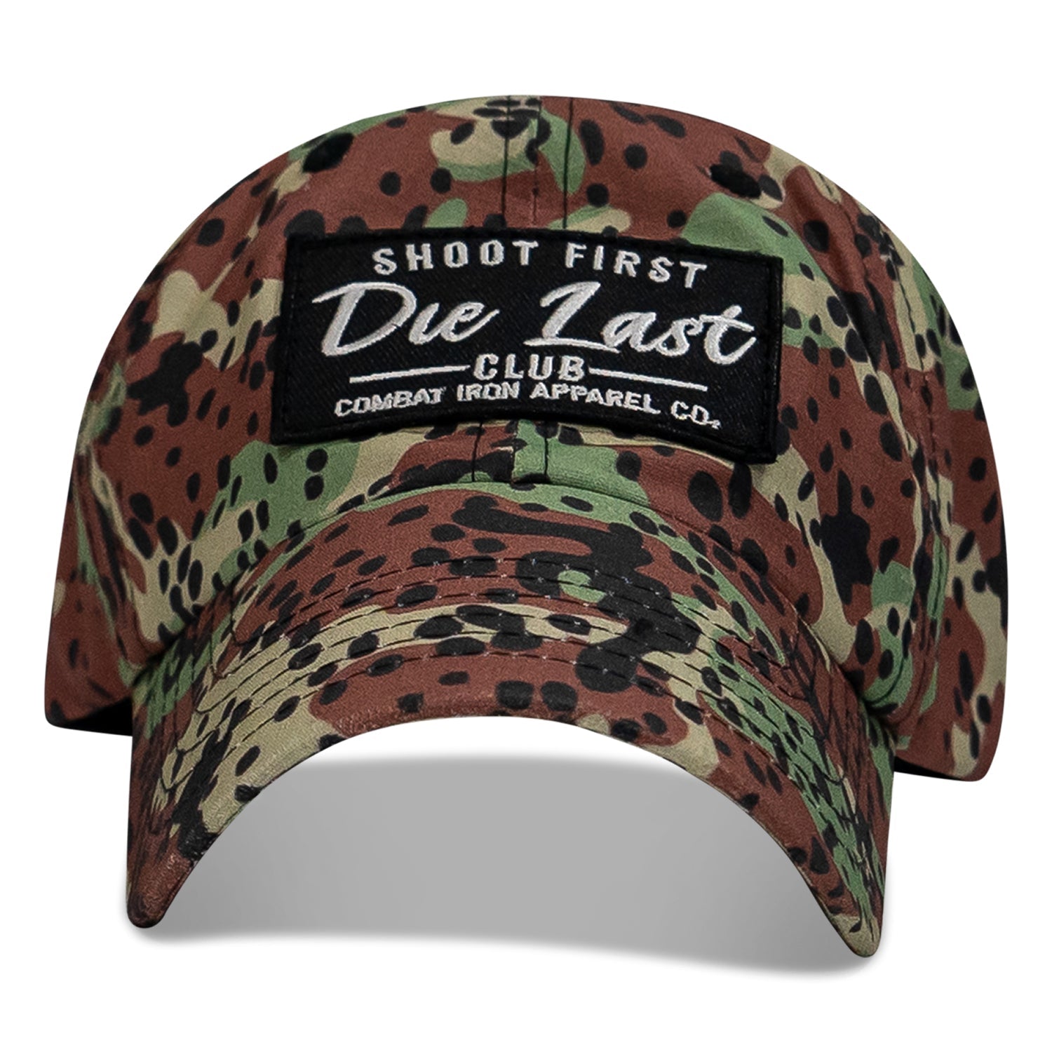 Ripstop Shoot First. Die Last. Club Patch Low Profile Flex Hat