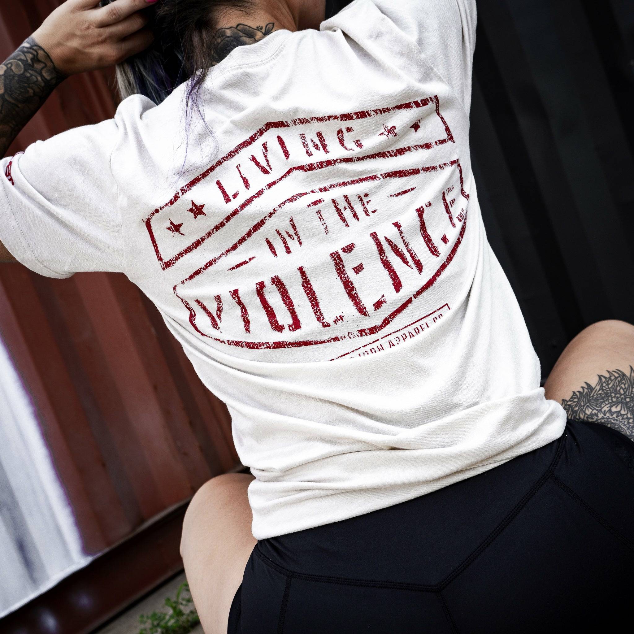 LIVING IN THE VIOLENCE MEN’S T-SHIRT