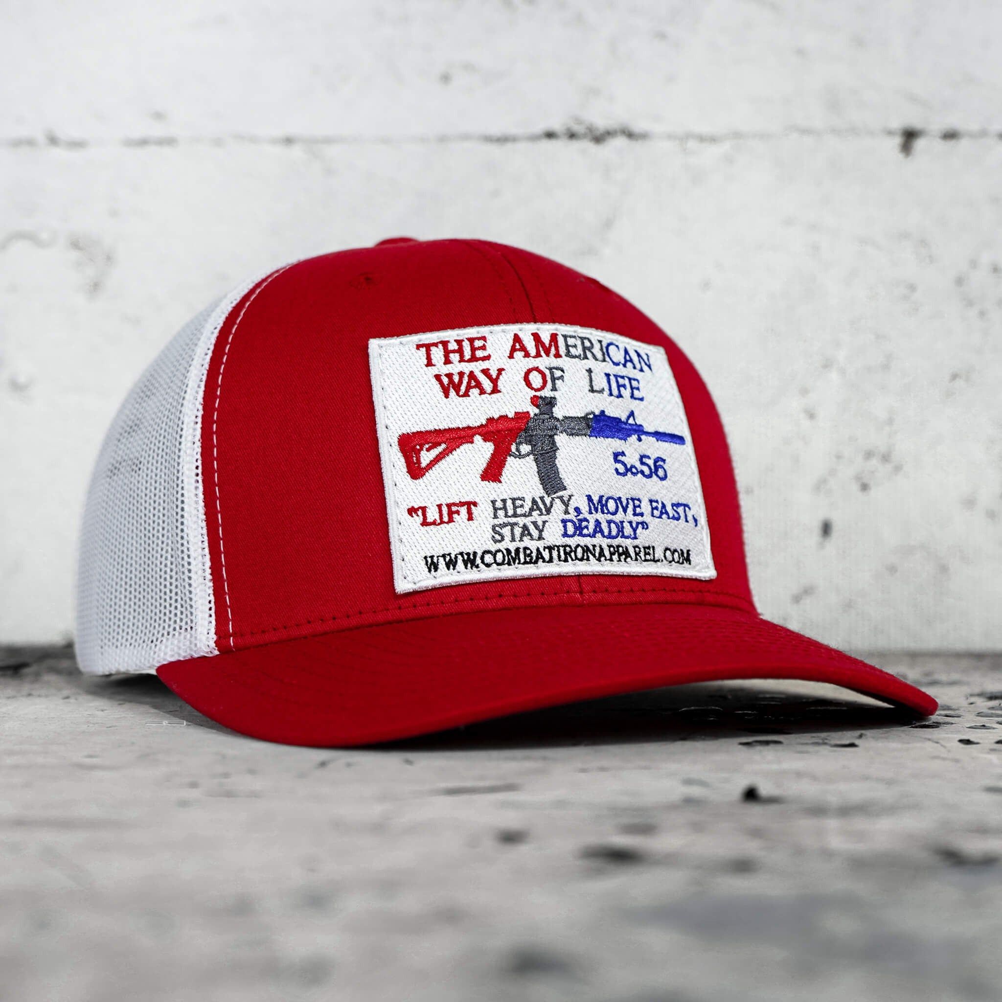 American Way Of Life White Patch Snapback Hat