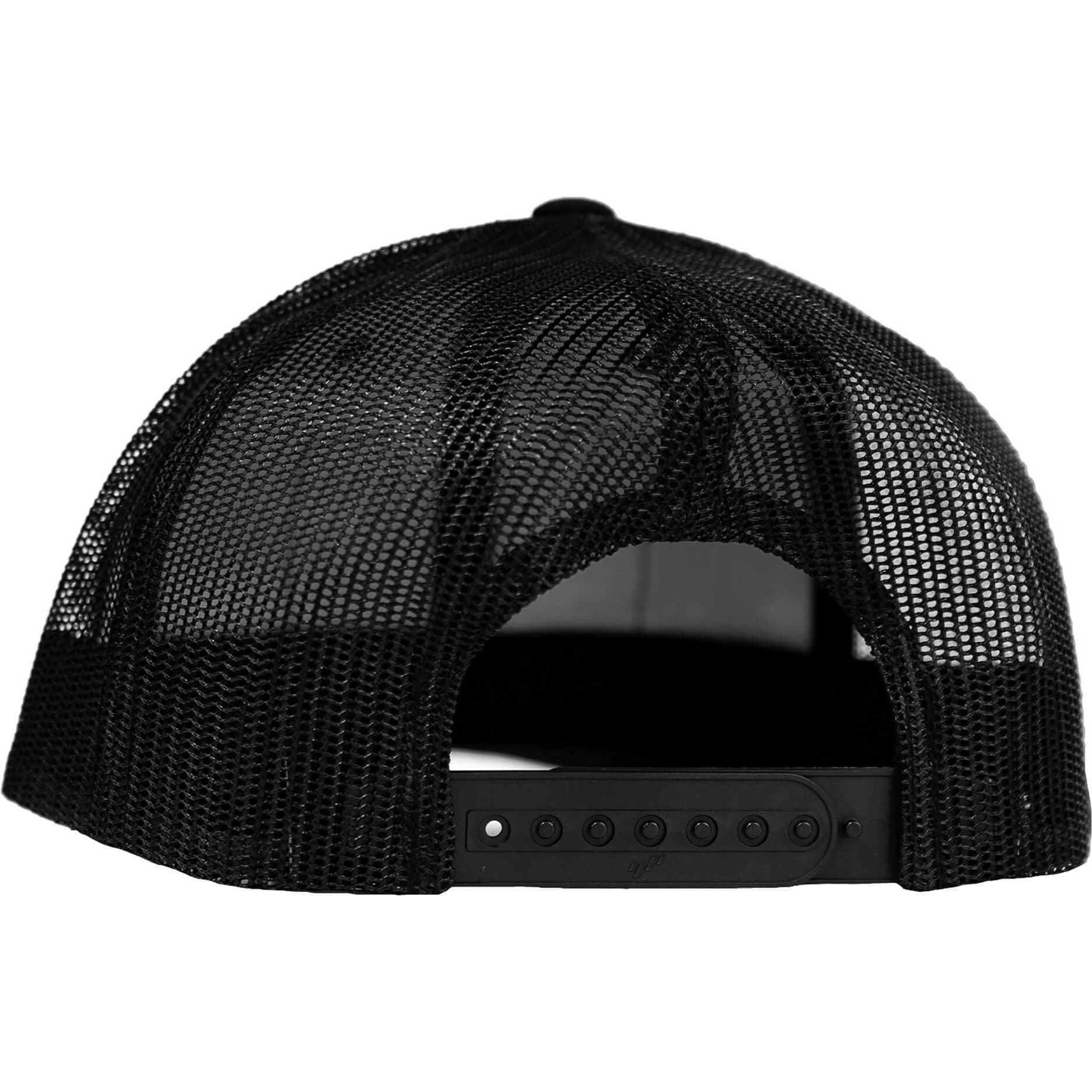 Trigger Puller Black Mid-Profile Mesh Snapback Hat