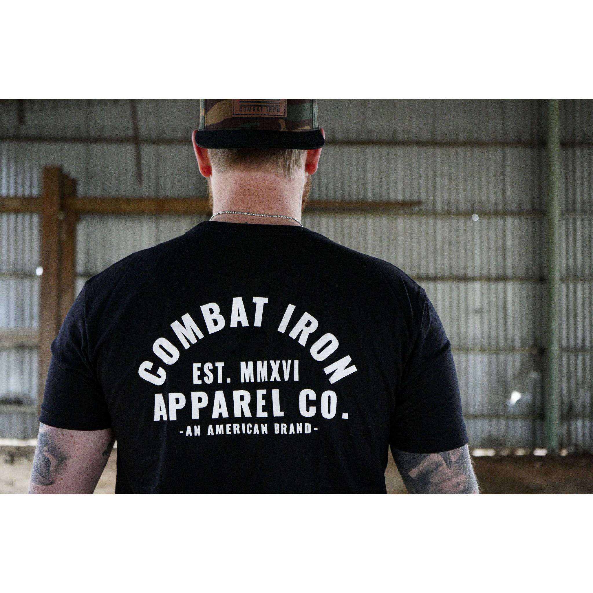 Arched Combat Iron Men's T-Shirt