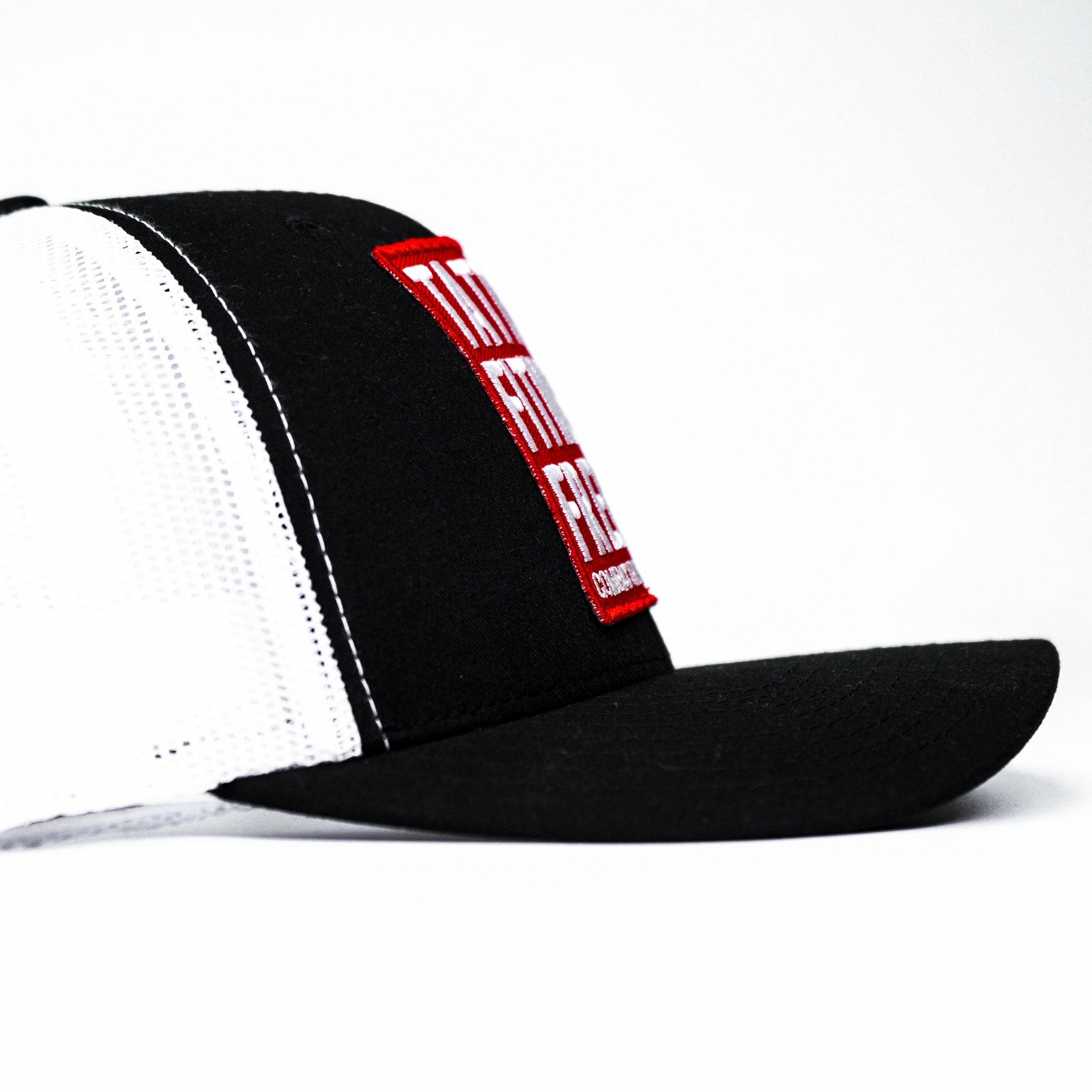 Tattoos, Fitness, & Freedom Red Patch Mid-Profile Mesh Snapback Hat