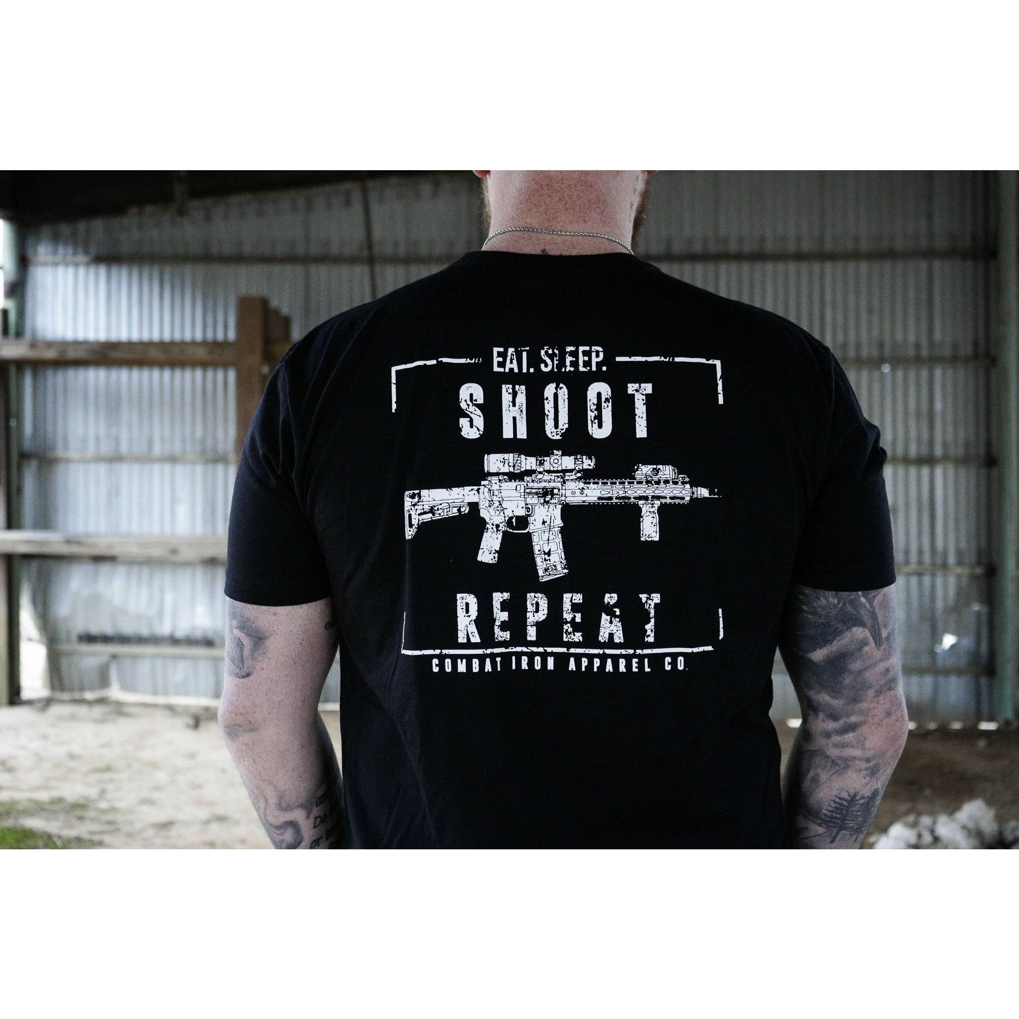 EAT, SLEEP, SHOOT, REPEAT MEN'S T-SHIRT