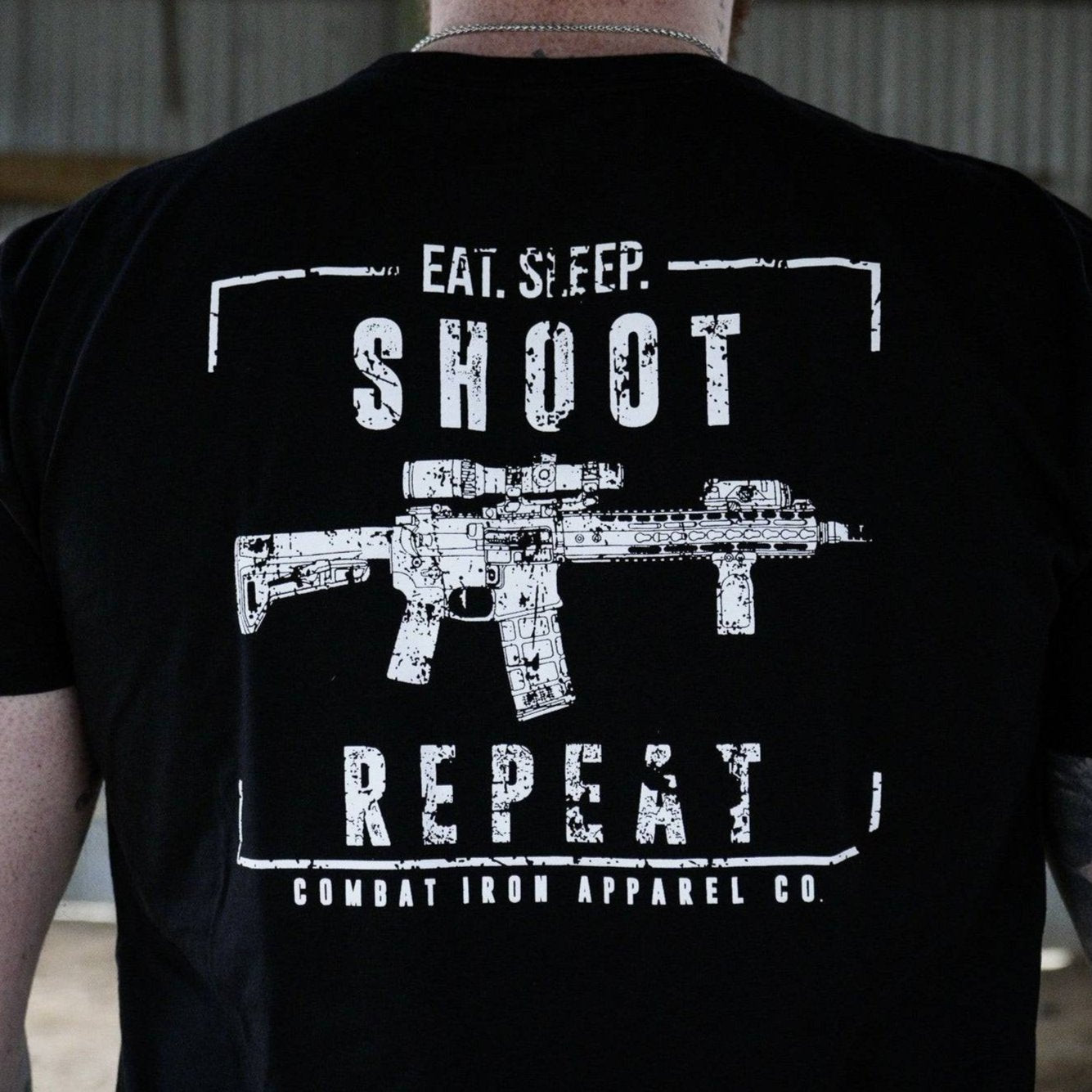 EAT, SLEEP, SHOOT, REPEAT MEN'S T-SHIRT