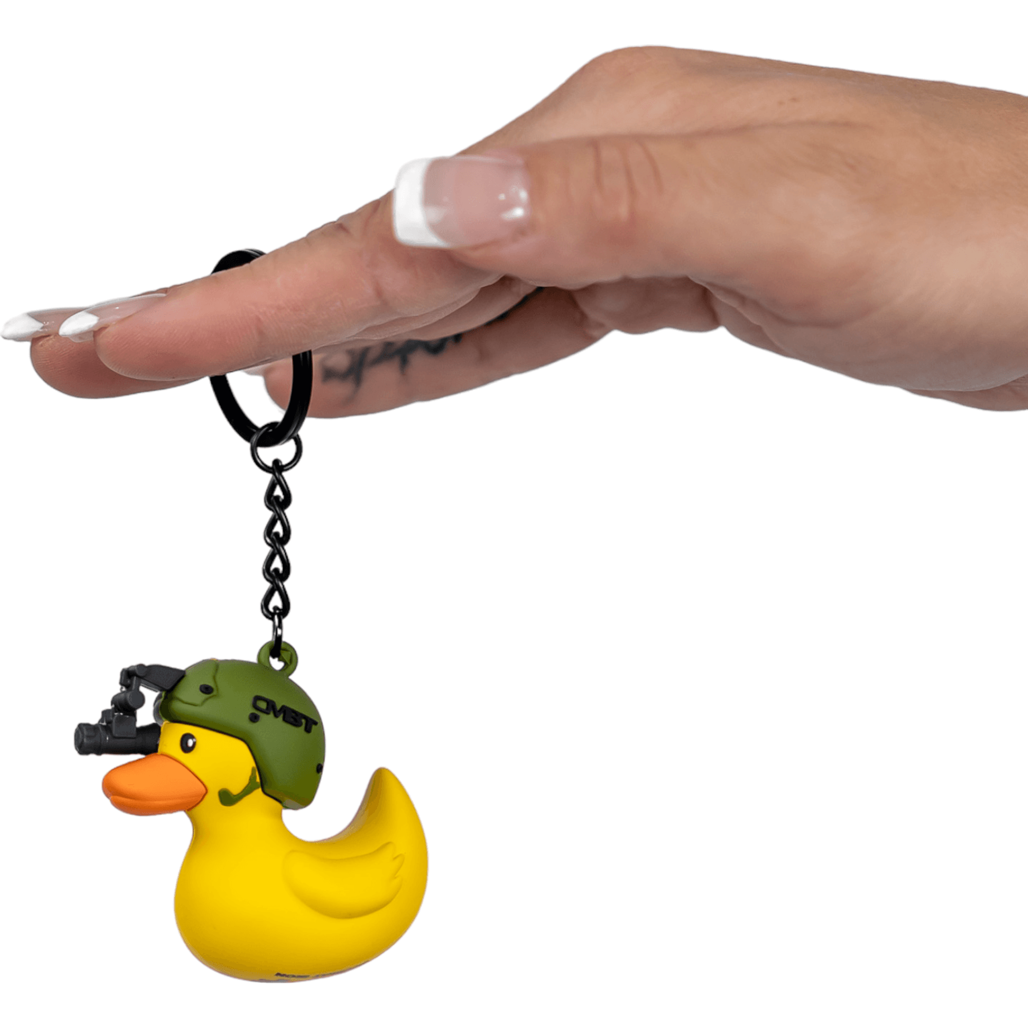 3D Tactical Rubber Keychain