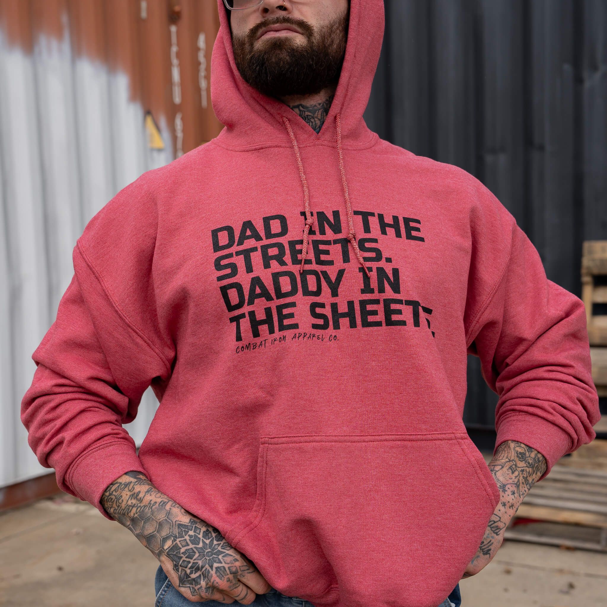 Dad In The Streets. Daddy In The Sheets. Men's Hoodie