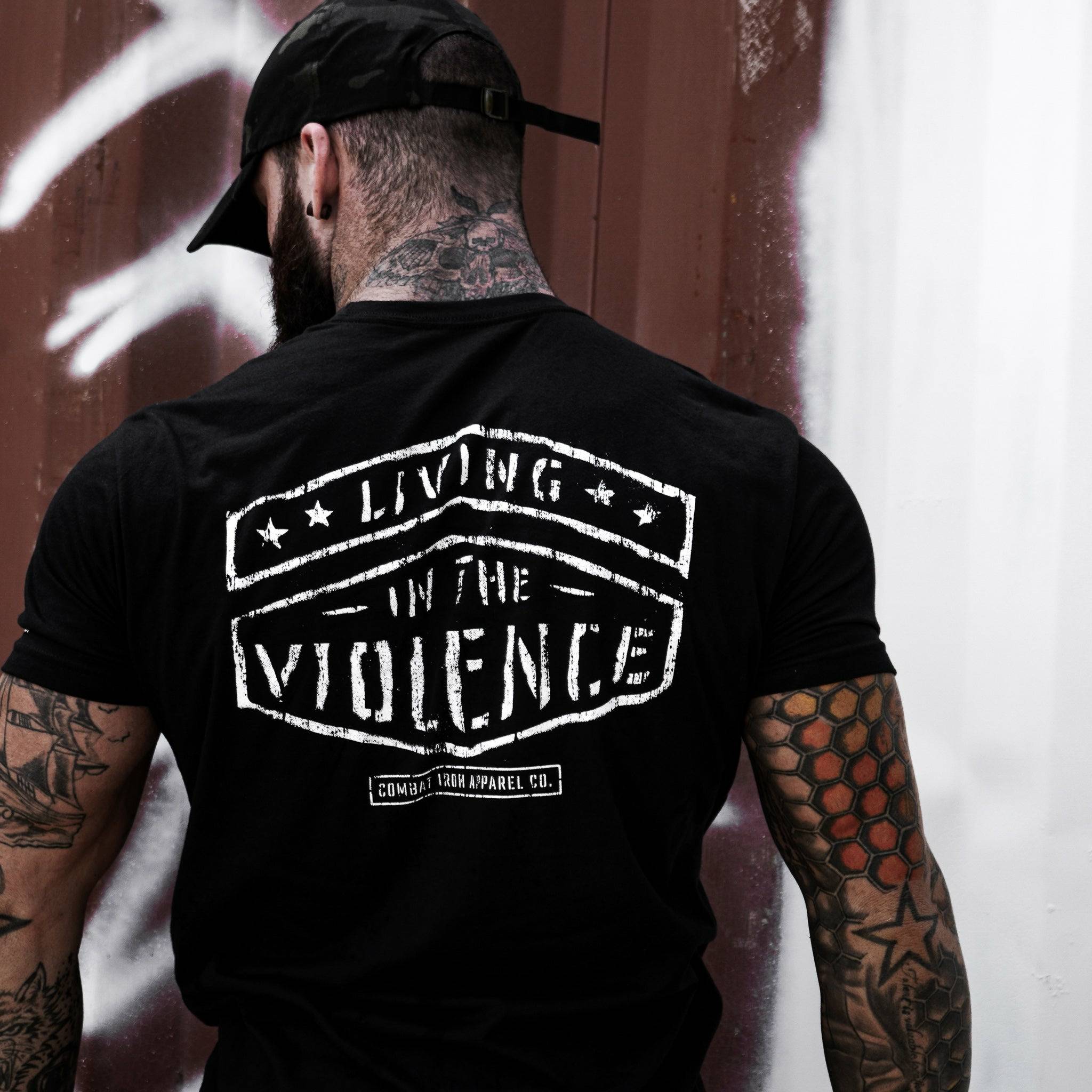 LIVING IN THE VIOLENCE MEN'S T-SHIRT