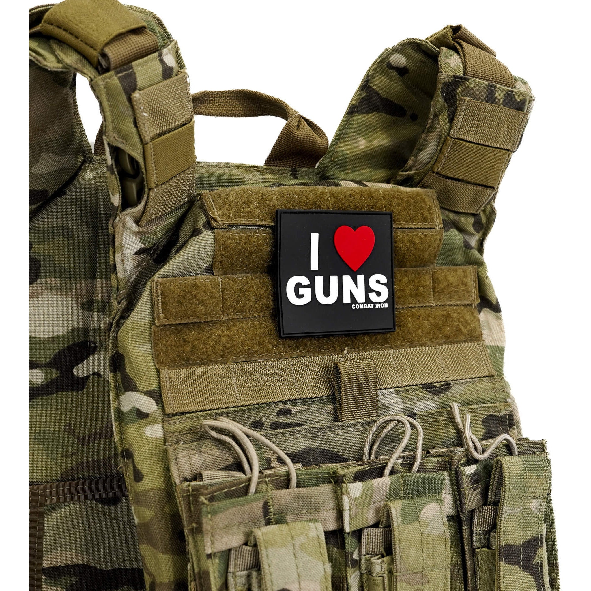 I LOVE GUNS 3D PVC PATCH