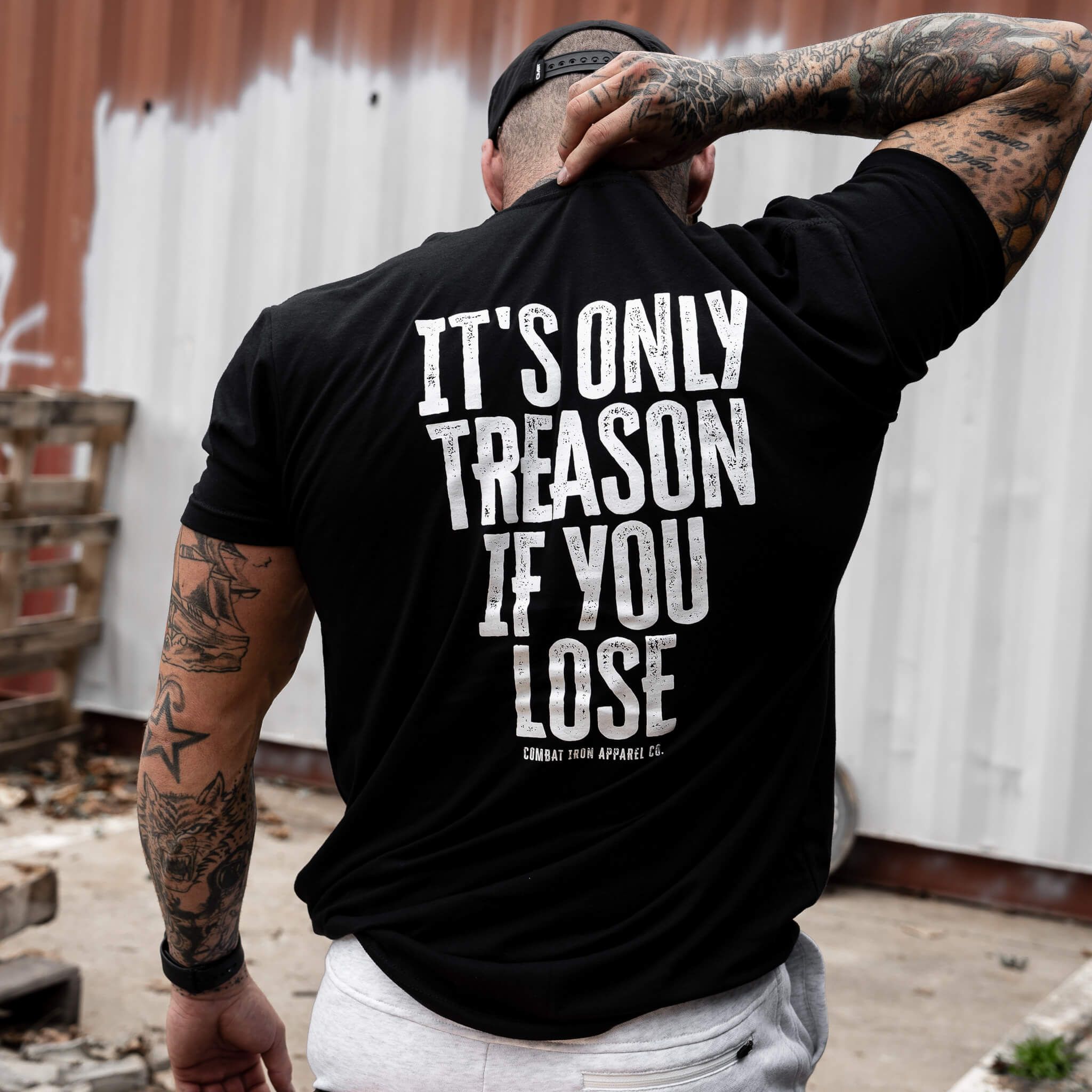 IT'S ONLY TREASON IF YOU LOSE MEN'S T-SHIRT