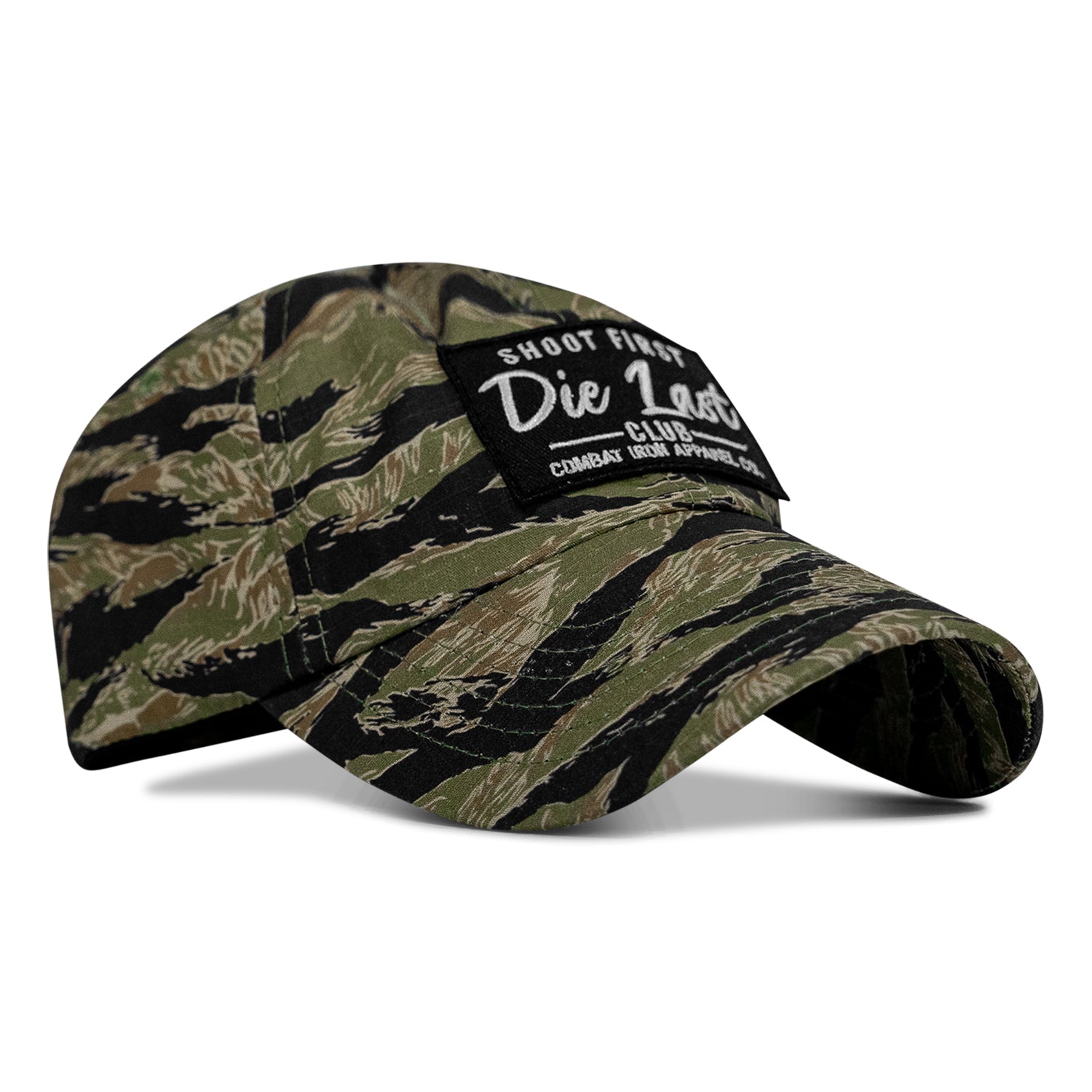 Ripstop Shoot First. Die Last. Club Patch Low Profile Flex Hat