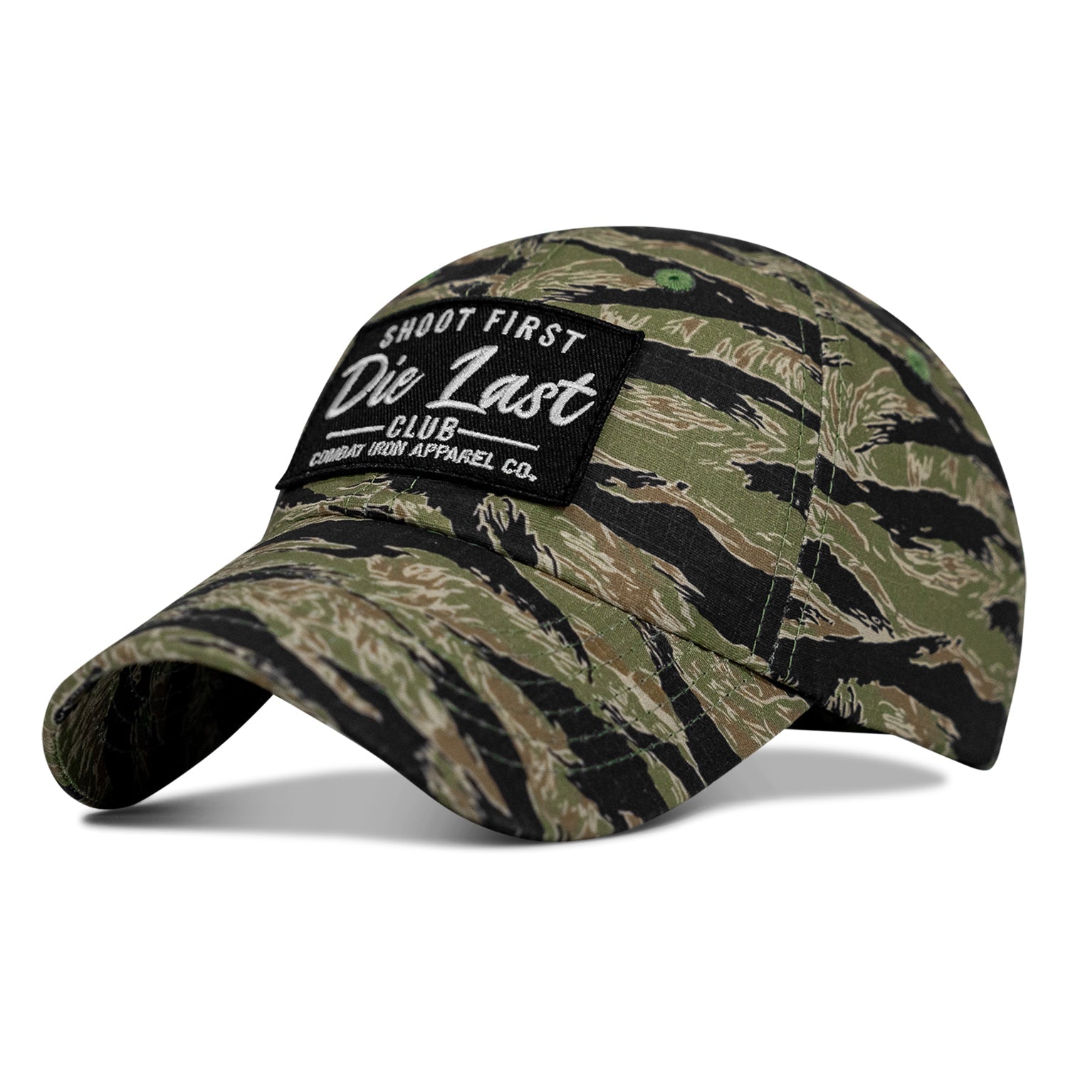 Shoot First. Die Last. Club Patch Low Profile Ripstop Flex Hat