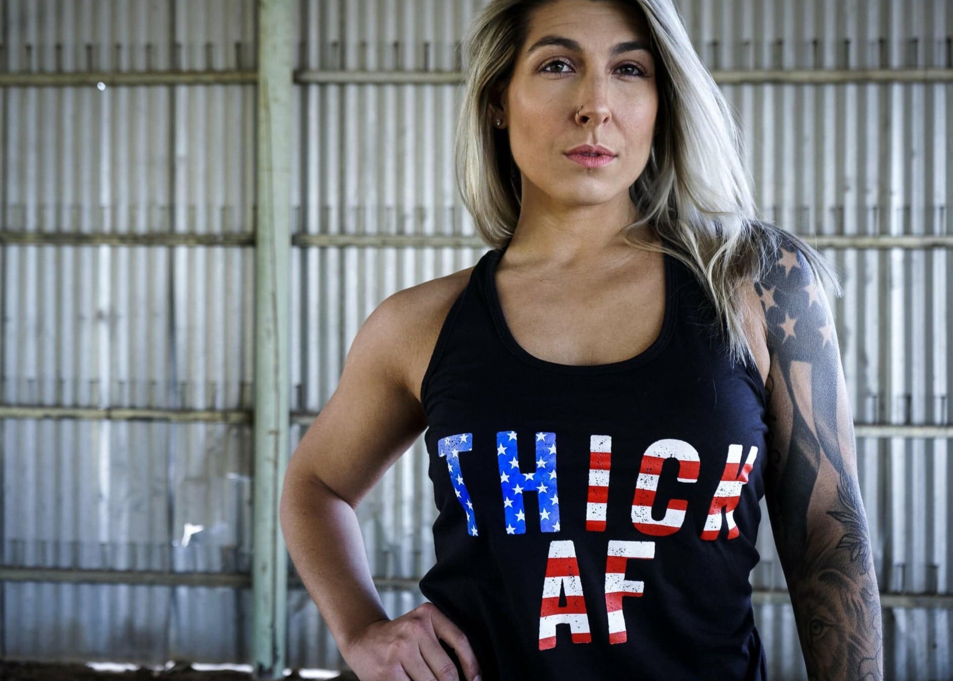 Thick AF USA Edition Women's Racerback Tank