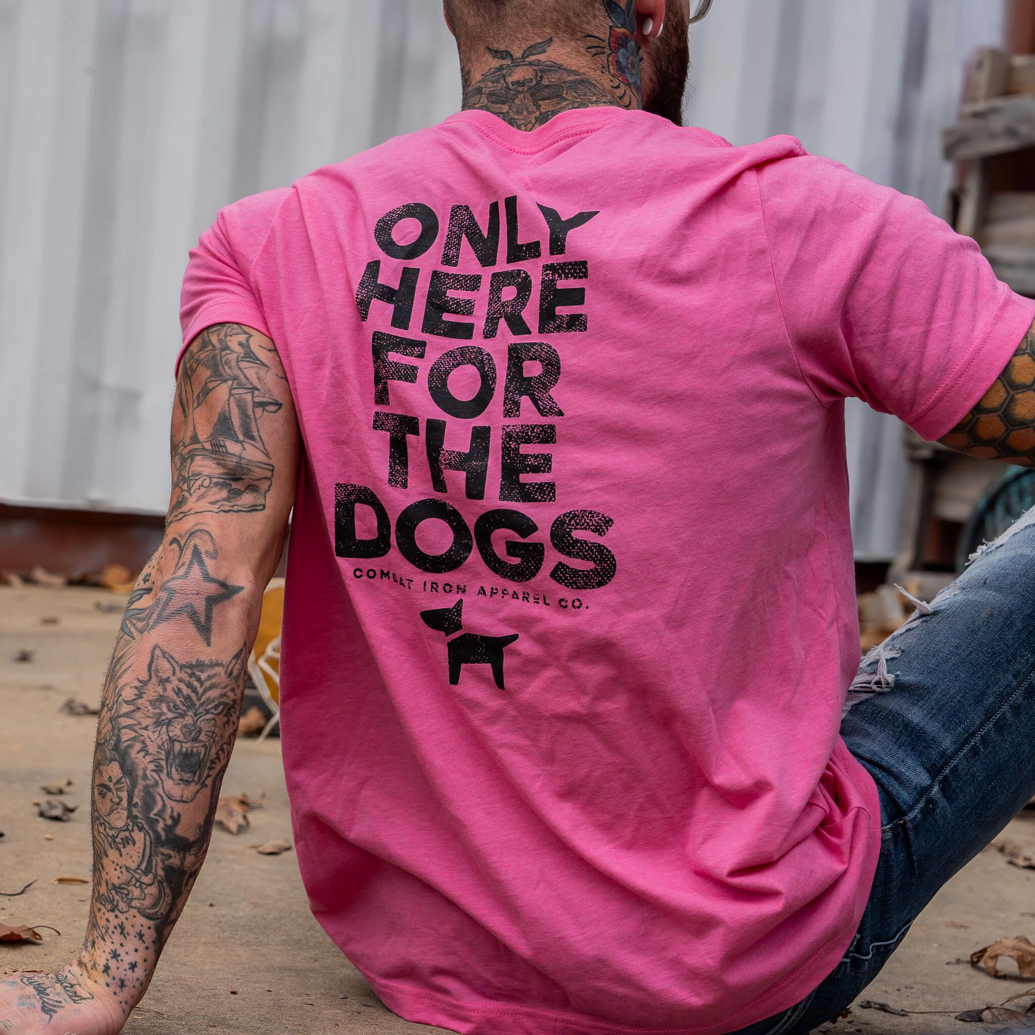 Only Here For The Dogs Men's T-Shirt