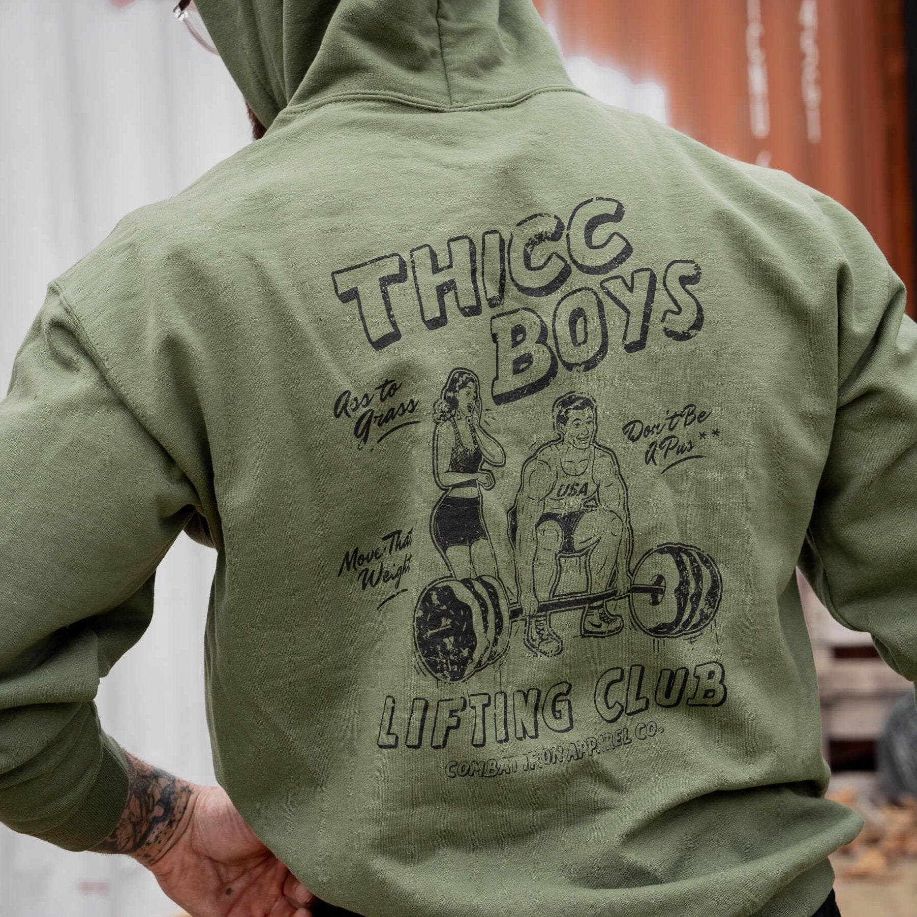 THICC BOYS LIFTING CLUB MEN'S FLEECE LINED HOODIE