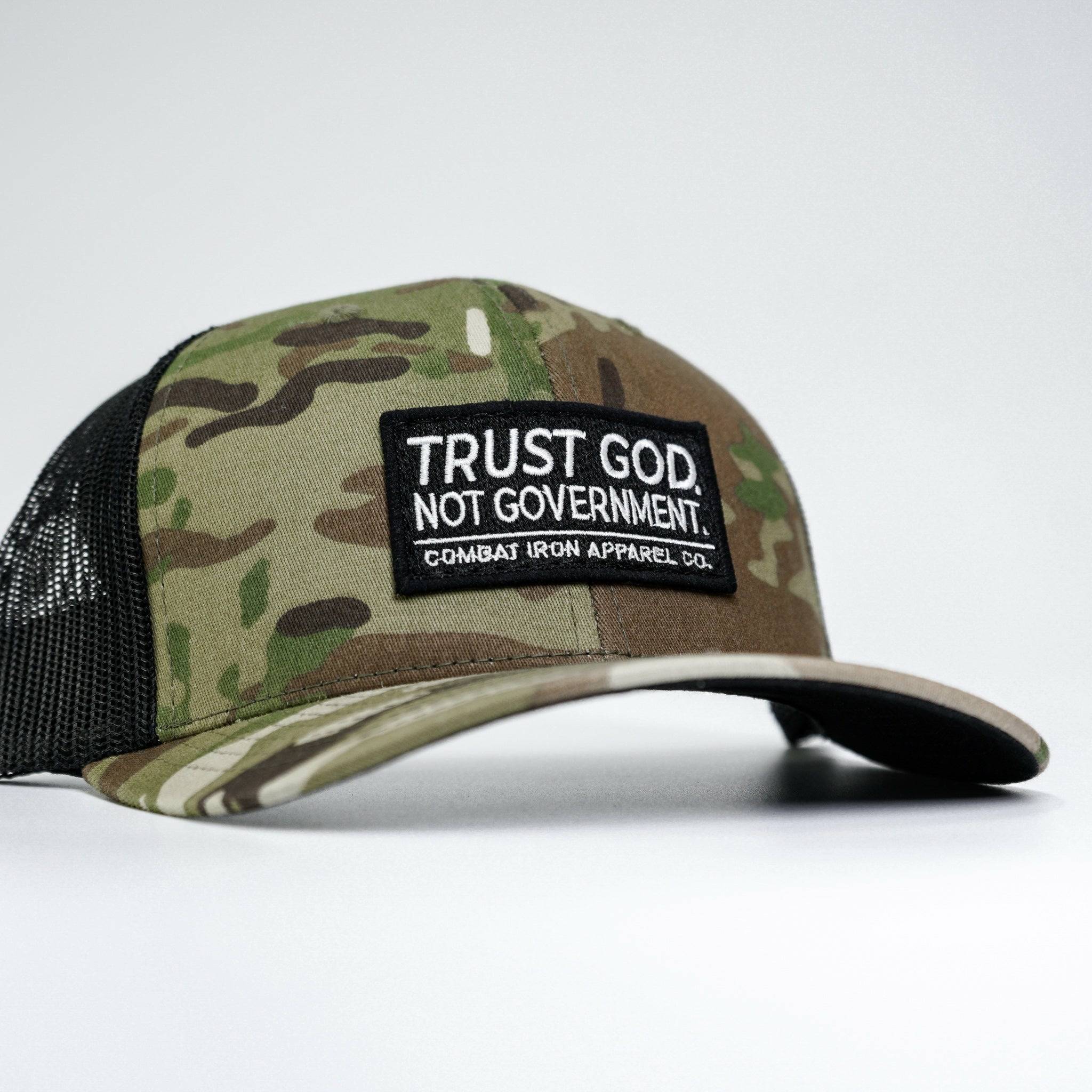 Trust God. Not Government. Mid-Profile Mesh Snapback