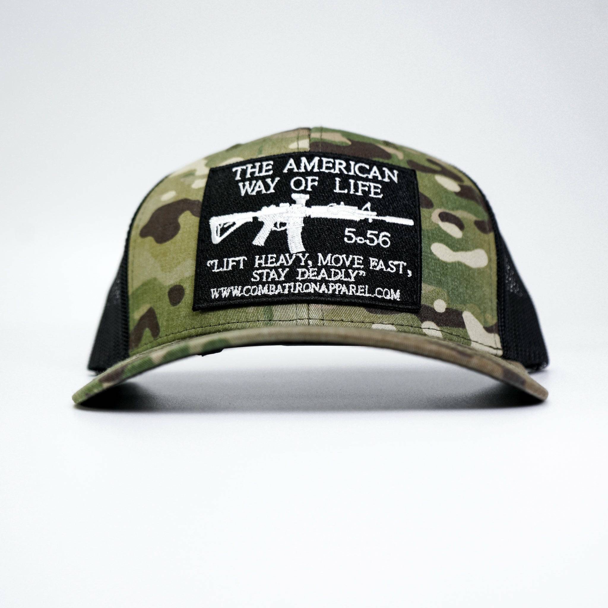 American Way Of Life 5.56 Black Patch Edition Mid-Profile Mesh Snapback