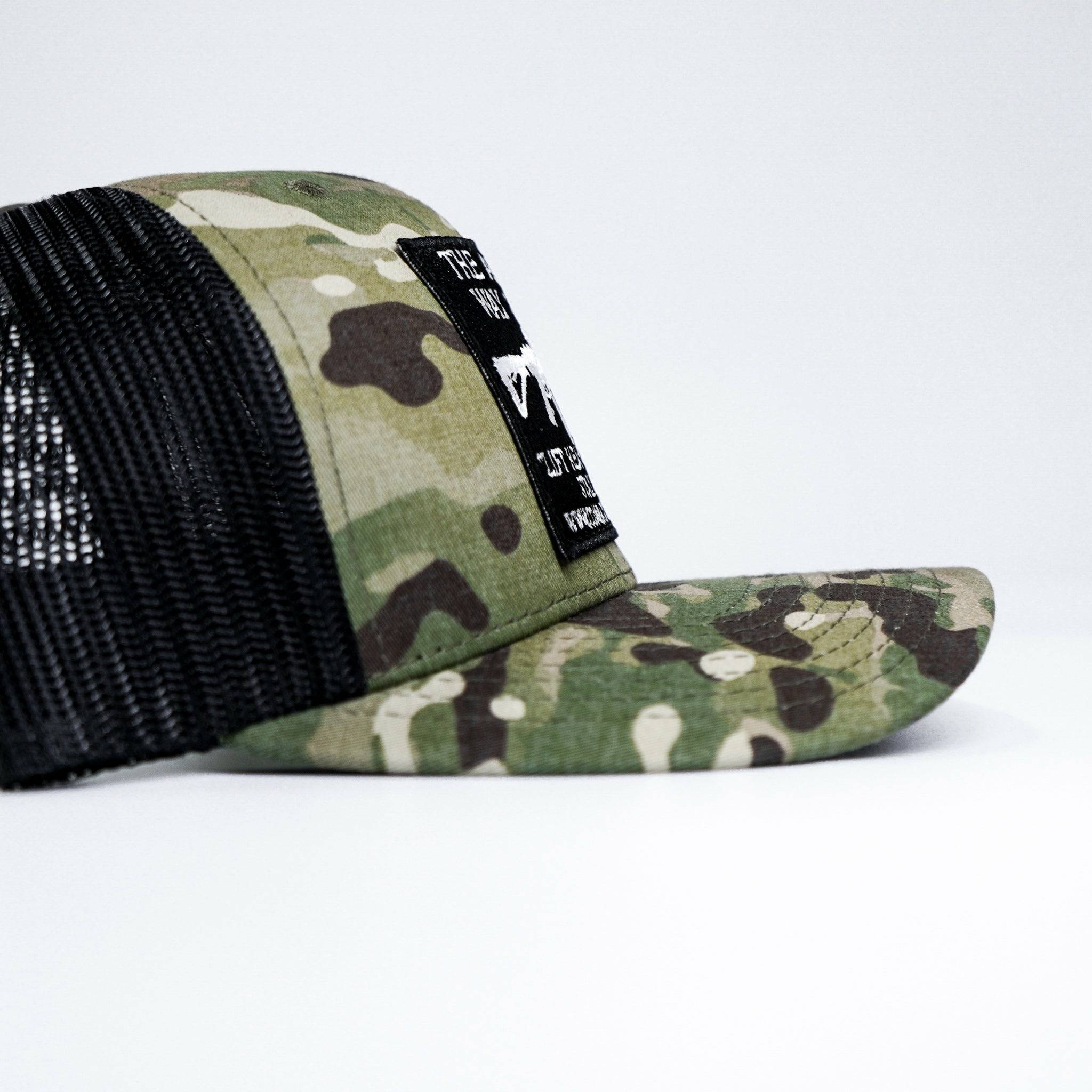 AWOL- American Way Of Life 5.56 Black Patch Edition Mid-Profile Mesh Snapback