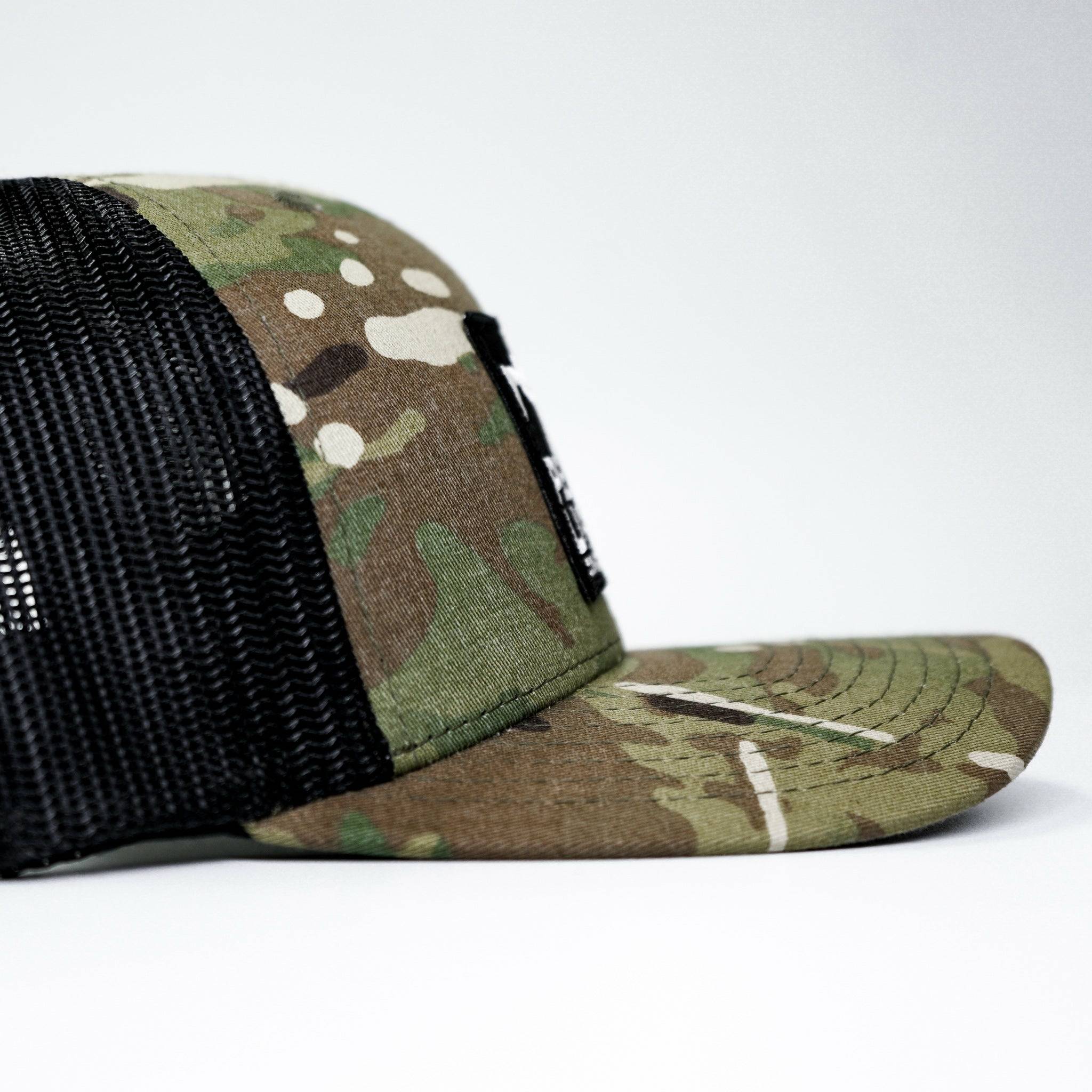 Pew Pew Lifestyle Patch Mid-Profile Mesh Snapback Hat