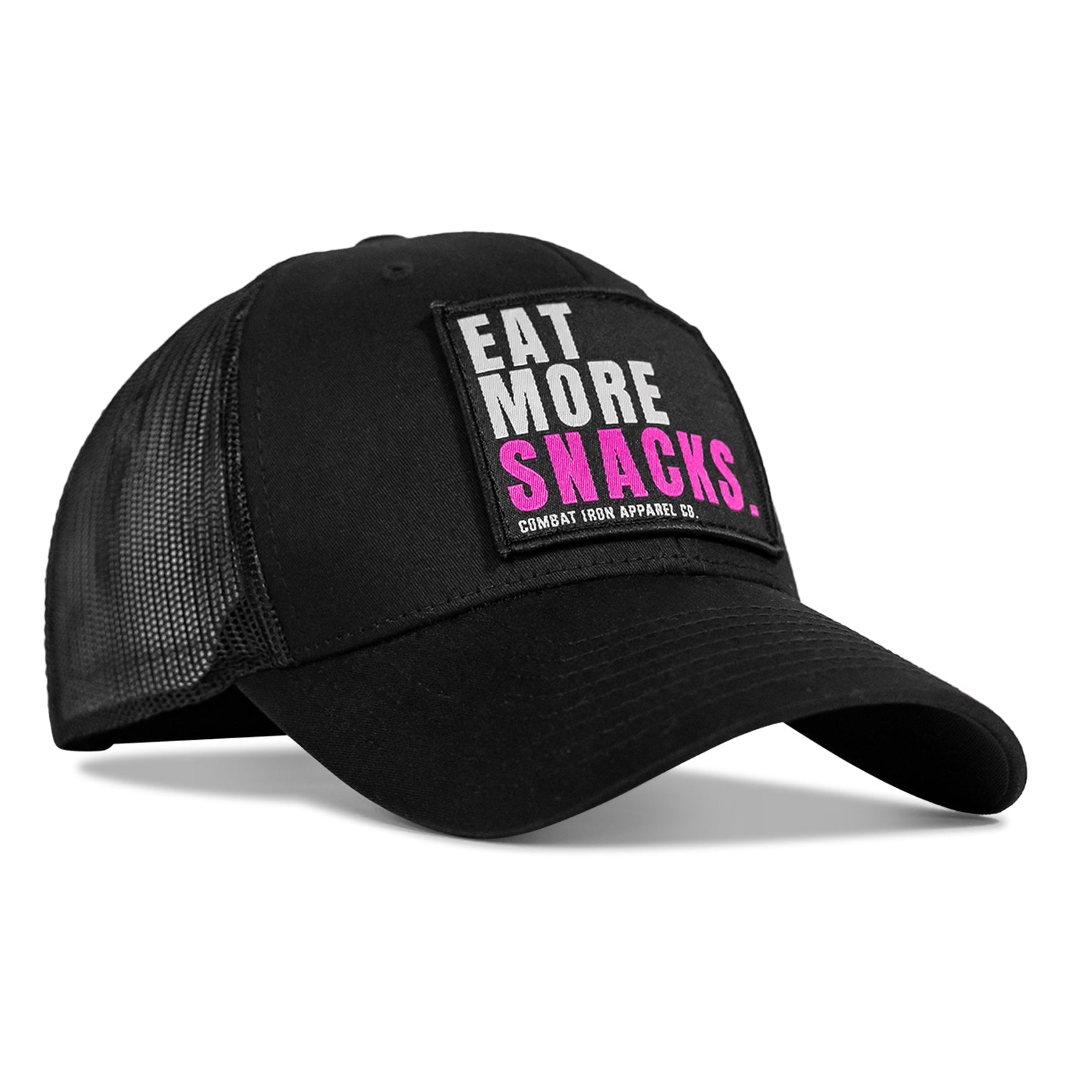 EAT MORE SNACKS Patch Snapback HAT