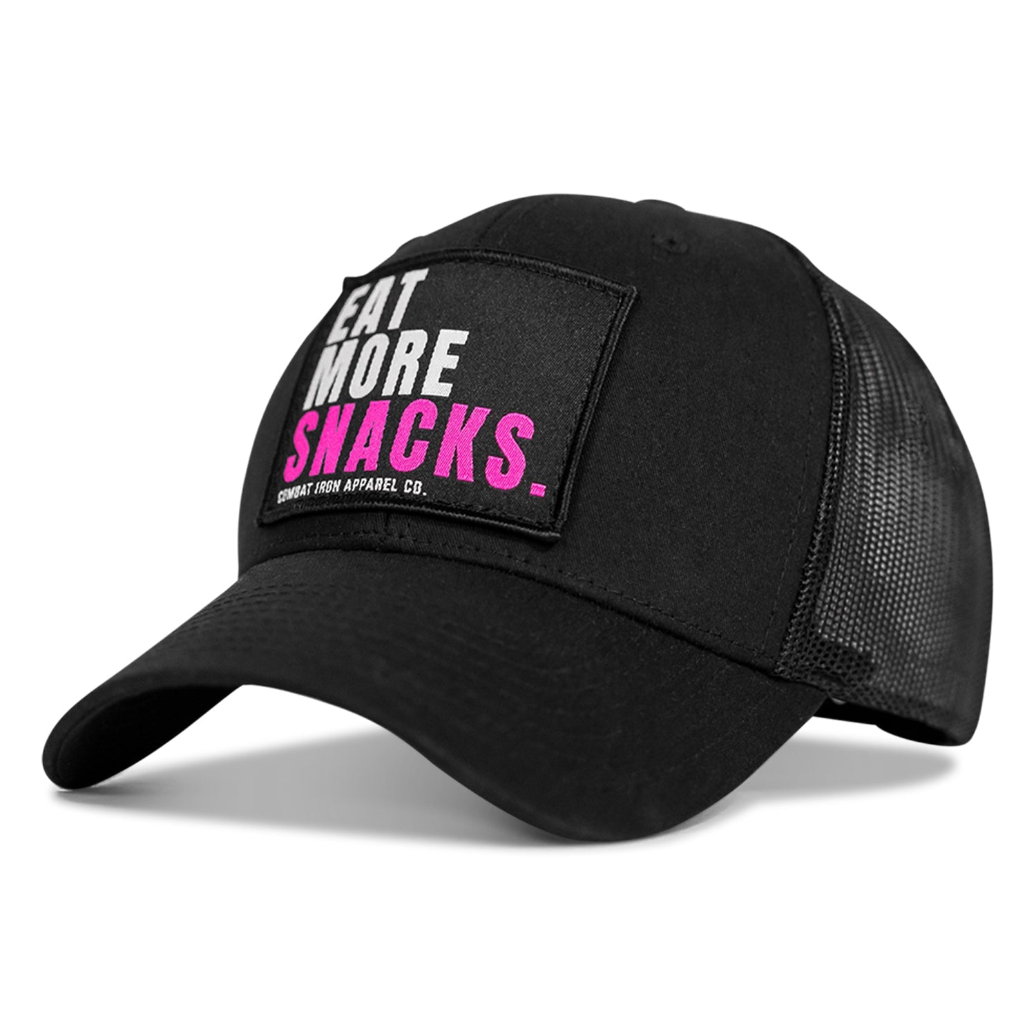 EAT MORE SNACKS Patch Snapback HAT