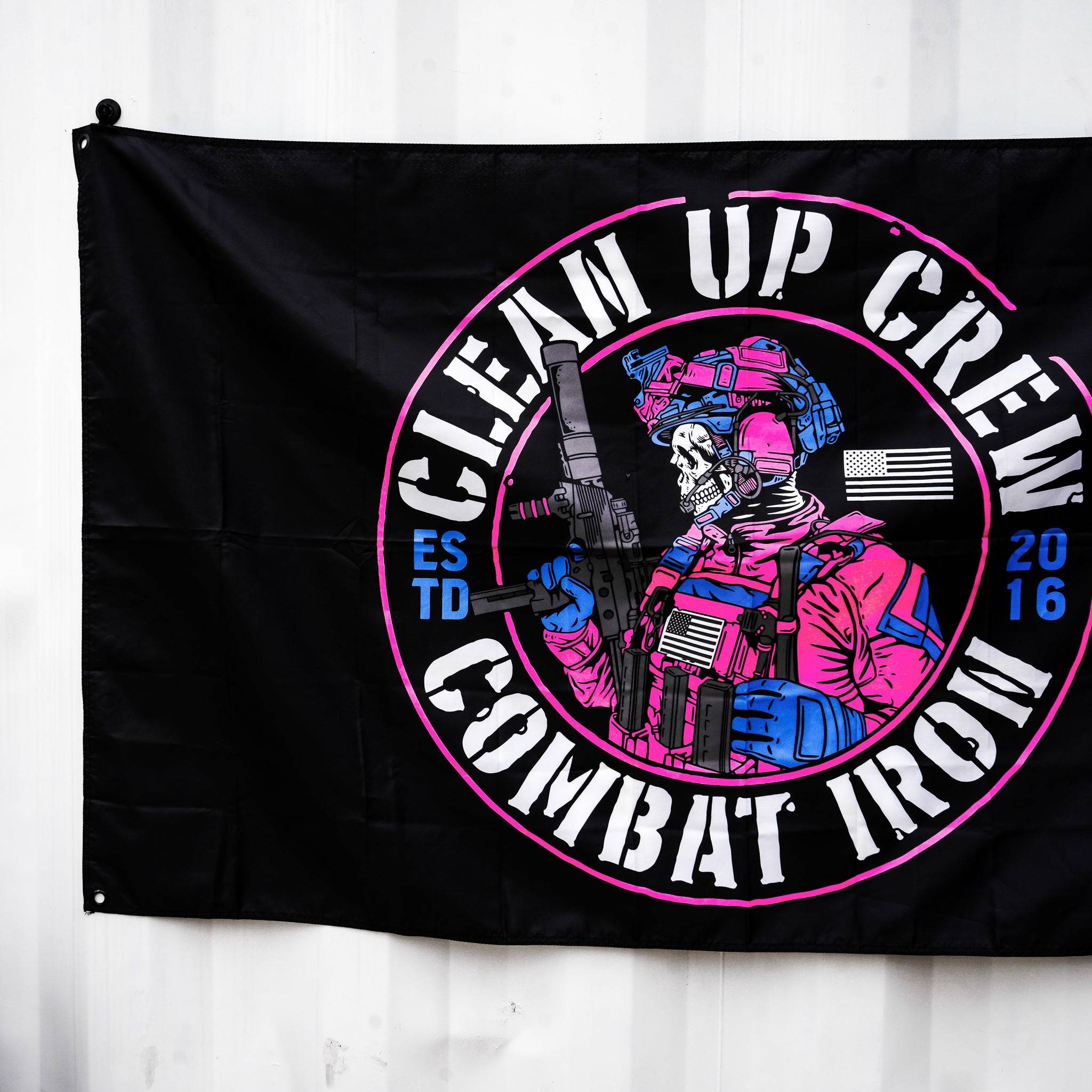 Clean Up Crew Miami Edition 3' X 5' Wall Flag