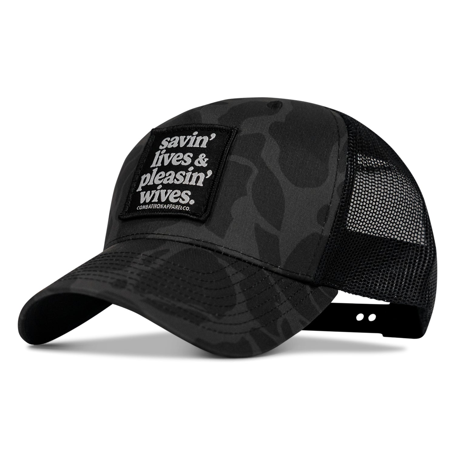 SAVIN' LIVES & PLEASIN' WIVES Mesh SnapBack Hat