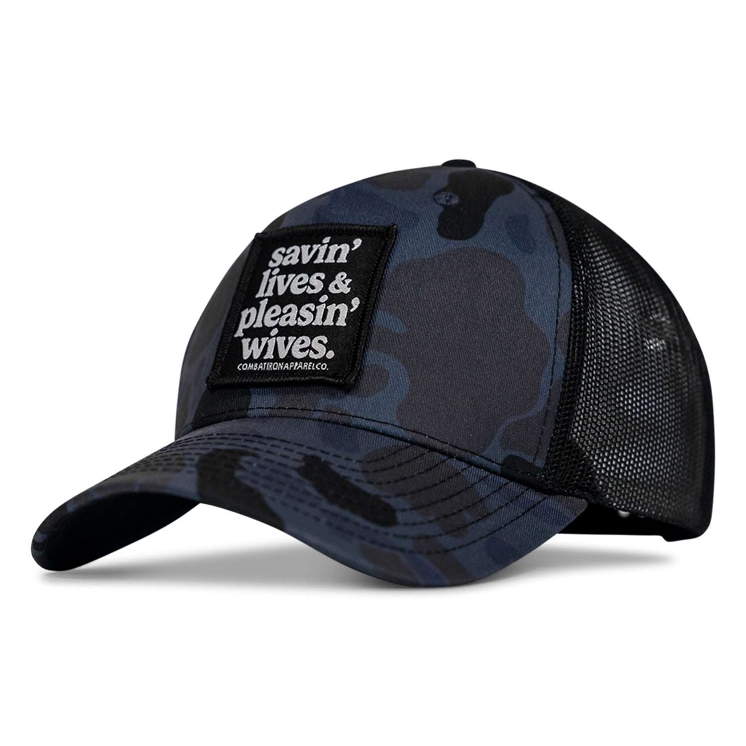 SAVIN' LIVES & PLEASIN' WIVES Mesh SnapBack Hat