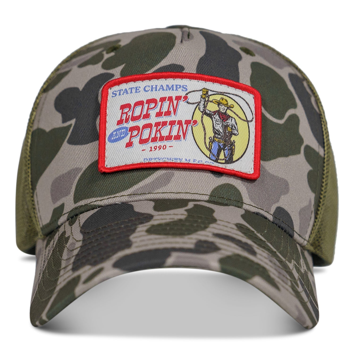 Ropin' and Pokin' Dirty Cowboys Patch SnapBack Hat