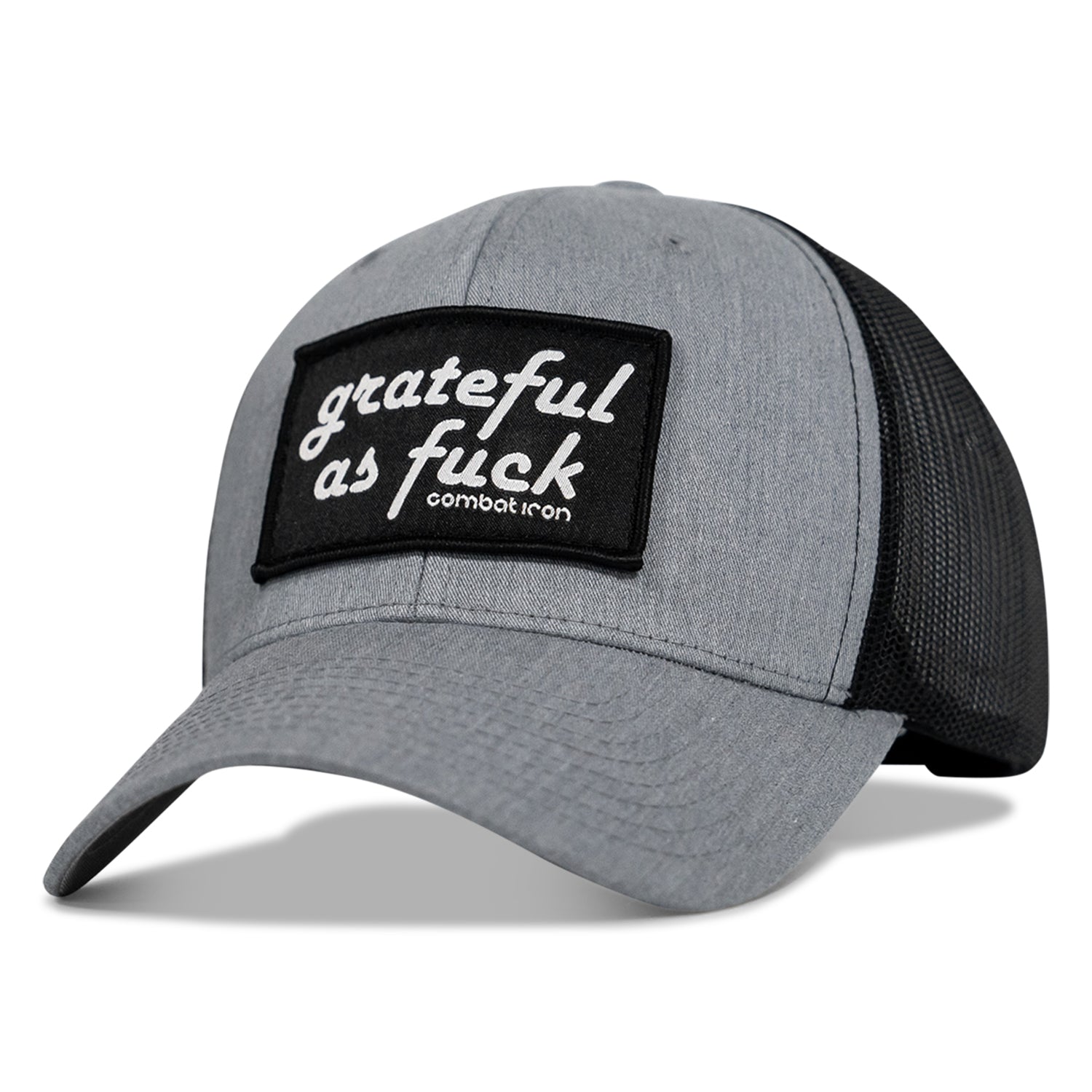 Grateful As F*ck Patch Mesh Snapback Hat