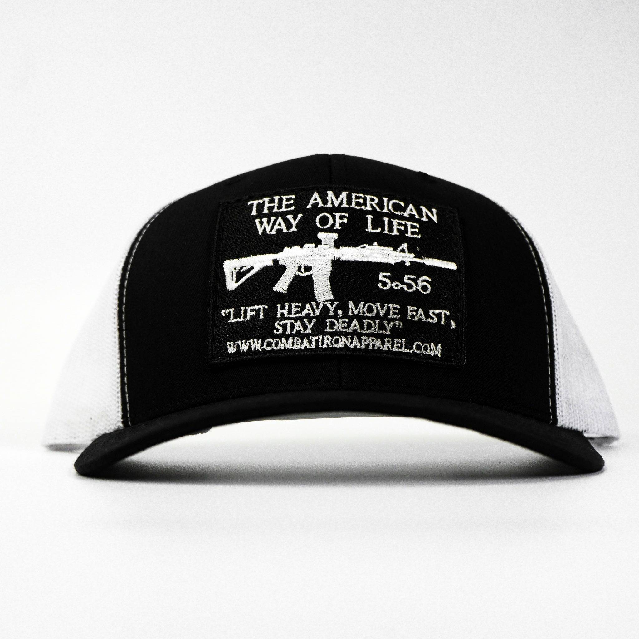 American Way Of Life 5.56 Black Patch Edition Mid-Profile Mesh Snapback